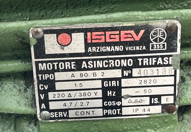 Motore Asincrono Trifase A80B2 HP 1,5 – 2820 giri in vendita - foto 5