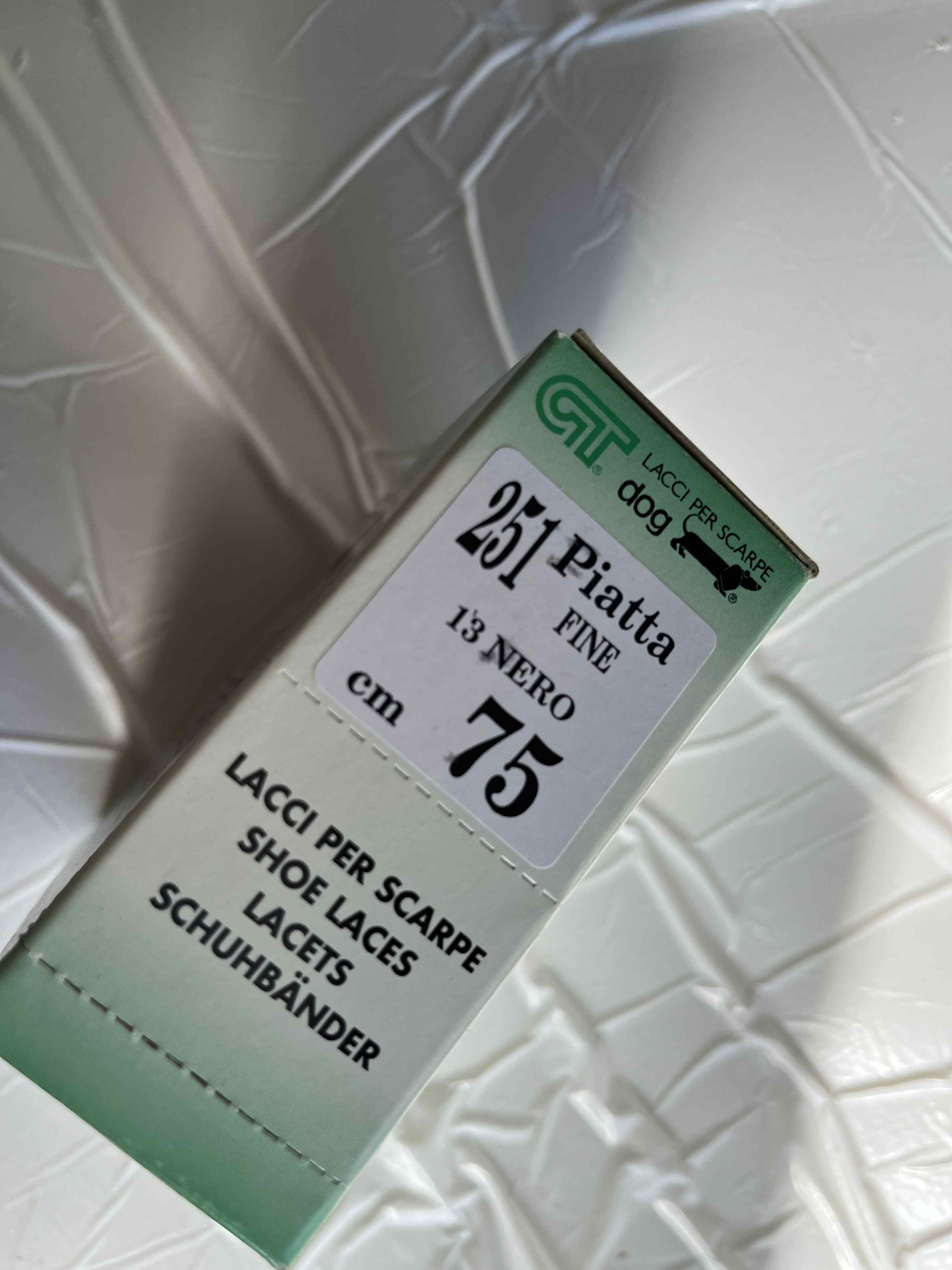 Stock Stringhe, Lacci 100% cotone colore ner in vendita - foto 7