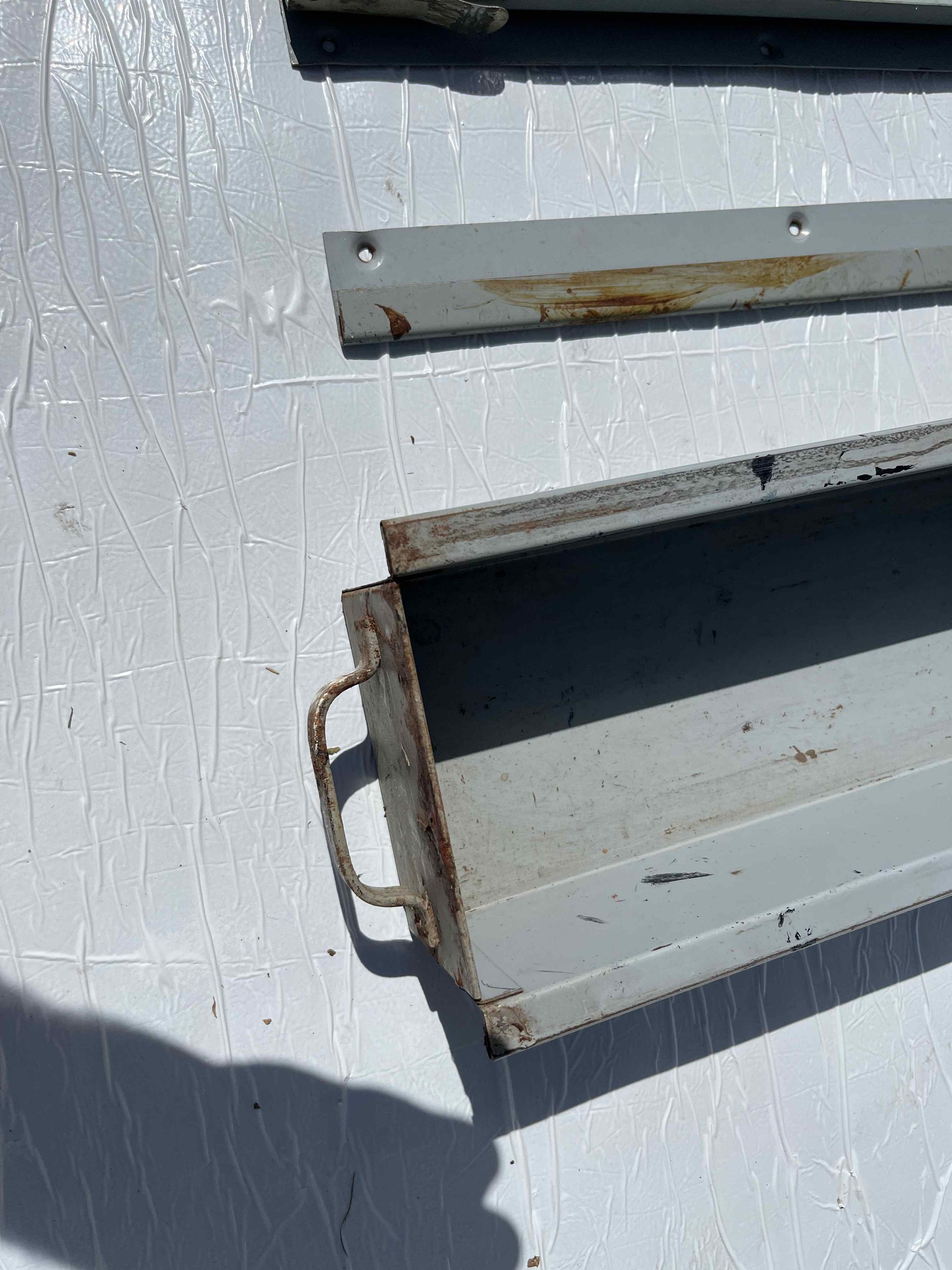 Cassetto da tavolo in ferro 40x13 completo di guide  in vendita - foto 4