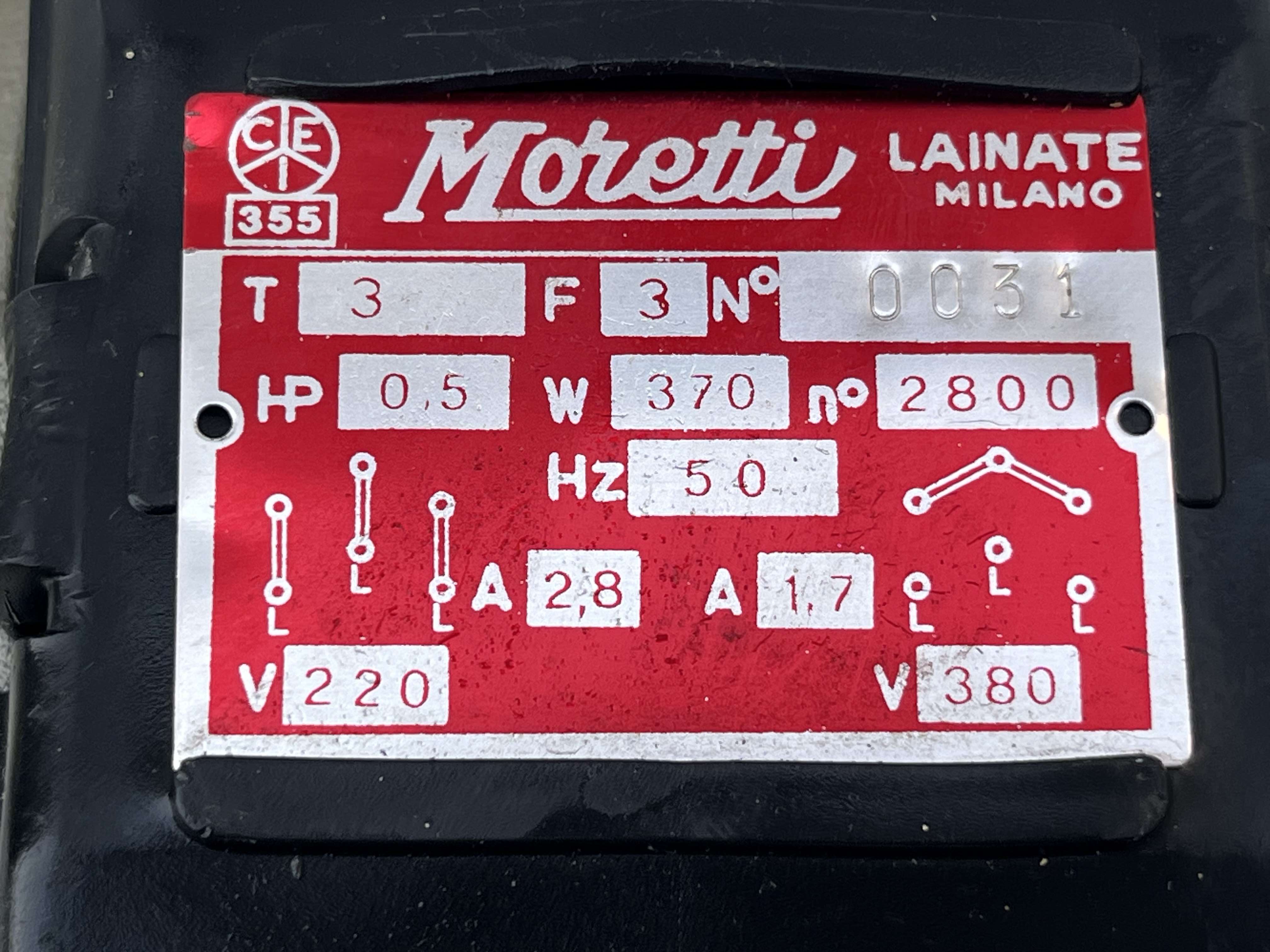 H90 Moretti T3 Motore macchina da Cucire 2800 giri in vendita - foto 8