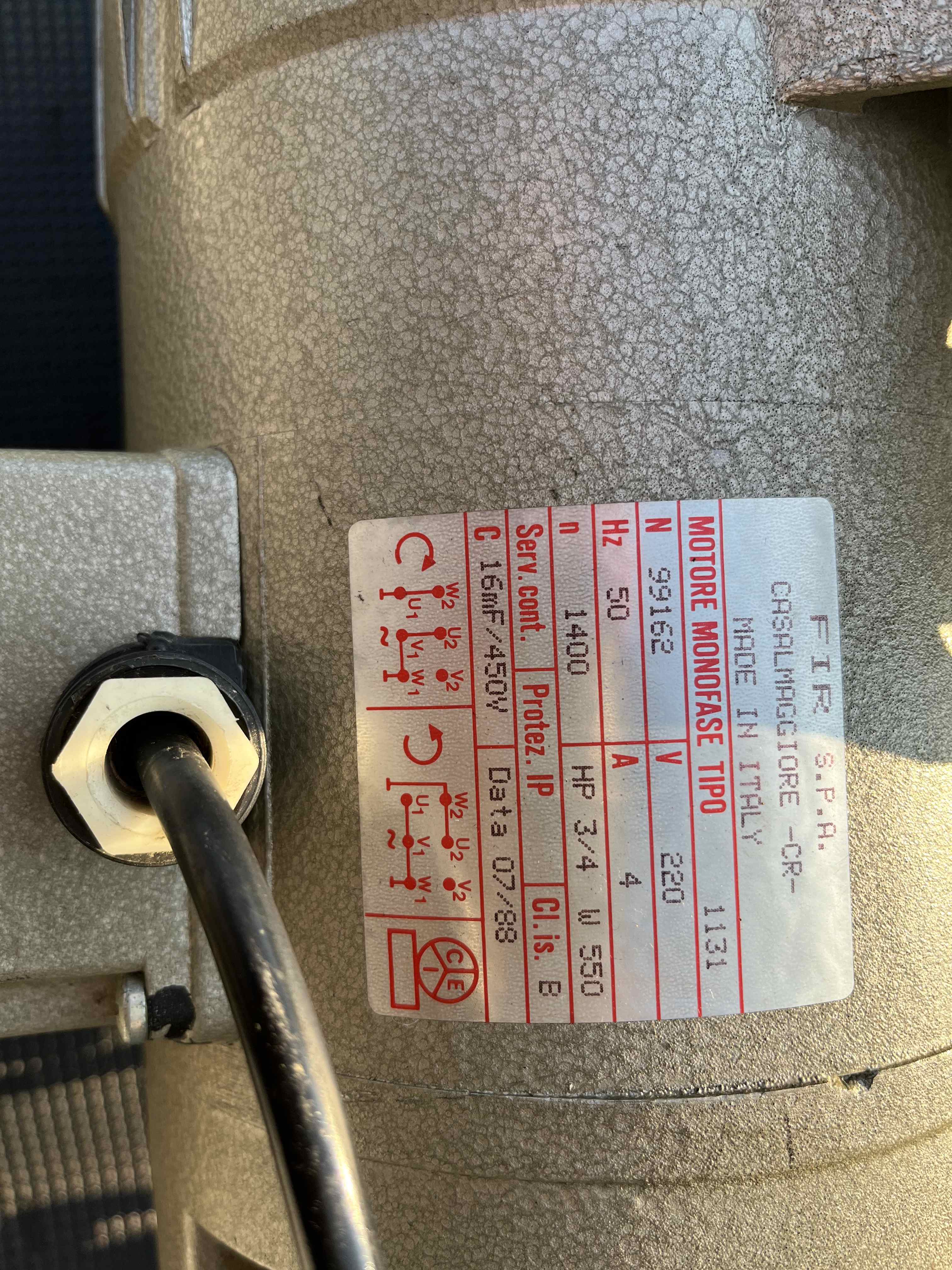 FIR 1131 Motore macchina da Cucire industriale monofase in vendita - foto 2