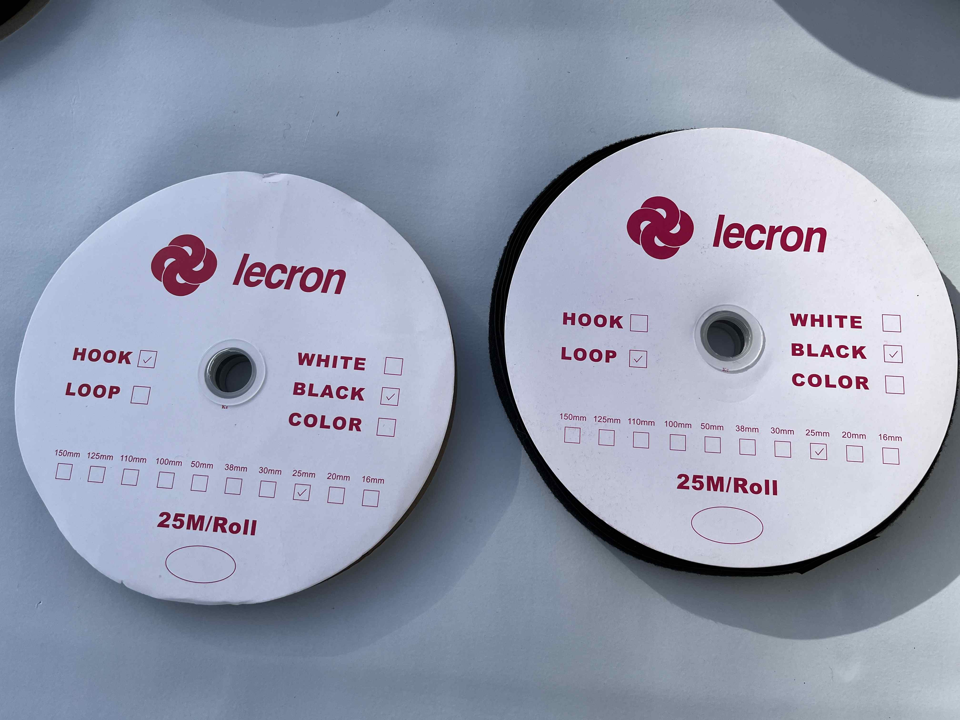 Stock Velcro colore nero da cucire altezza 25 e 50 MM in vendita - foto 2