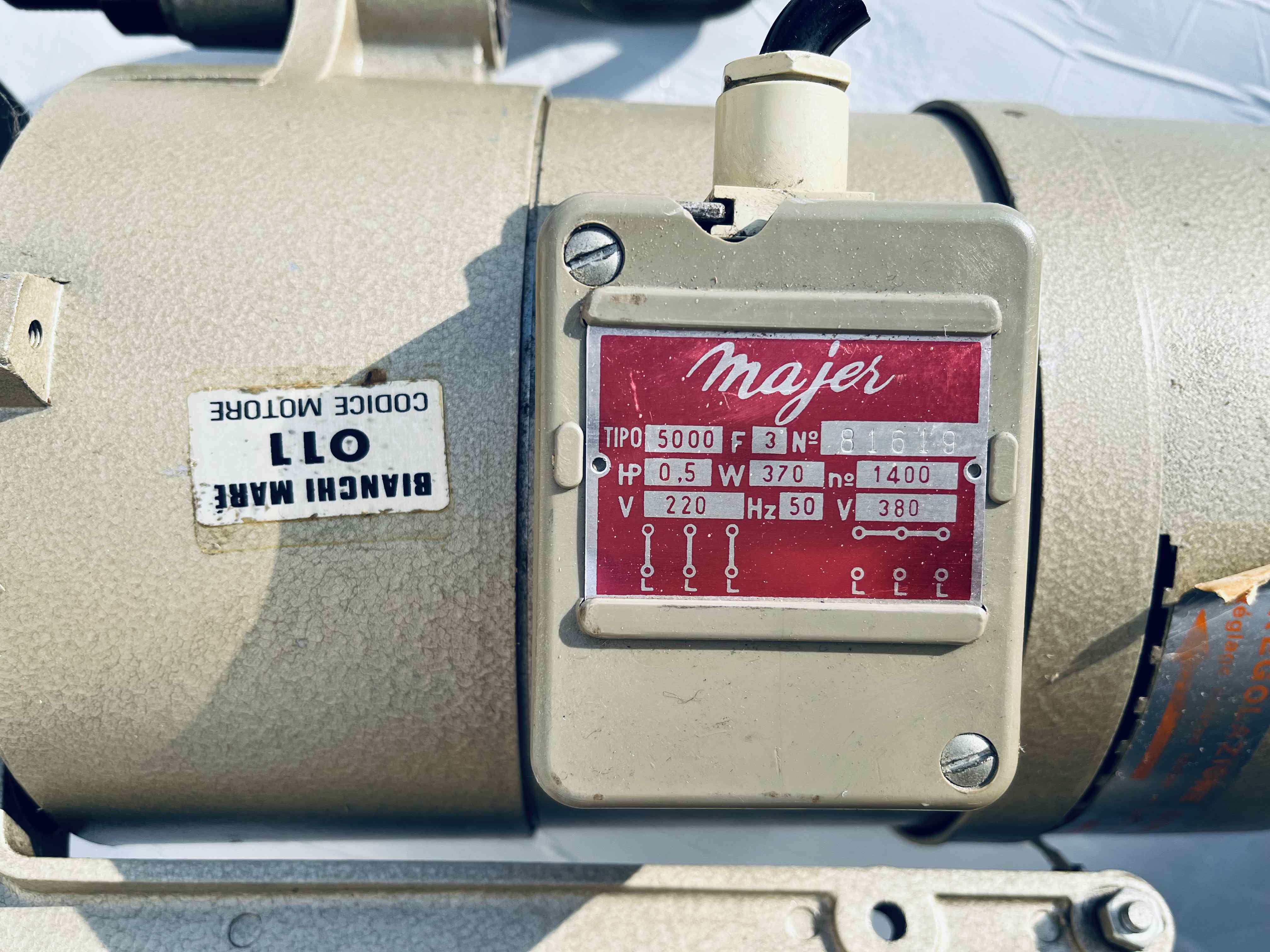 MAJER Motore macchina da Cucire trimonofase - 1400 GIRI in vendita - foto 3
