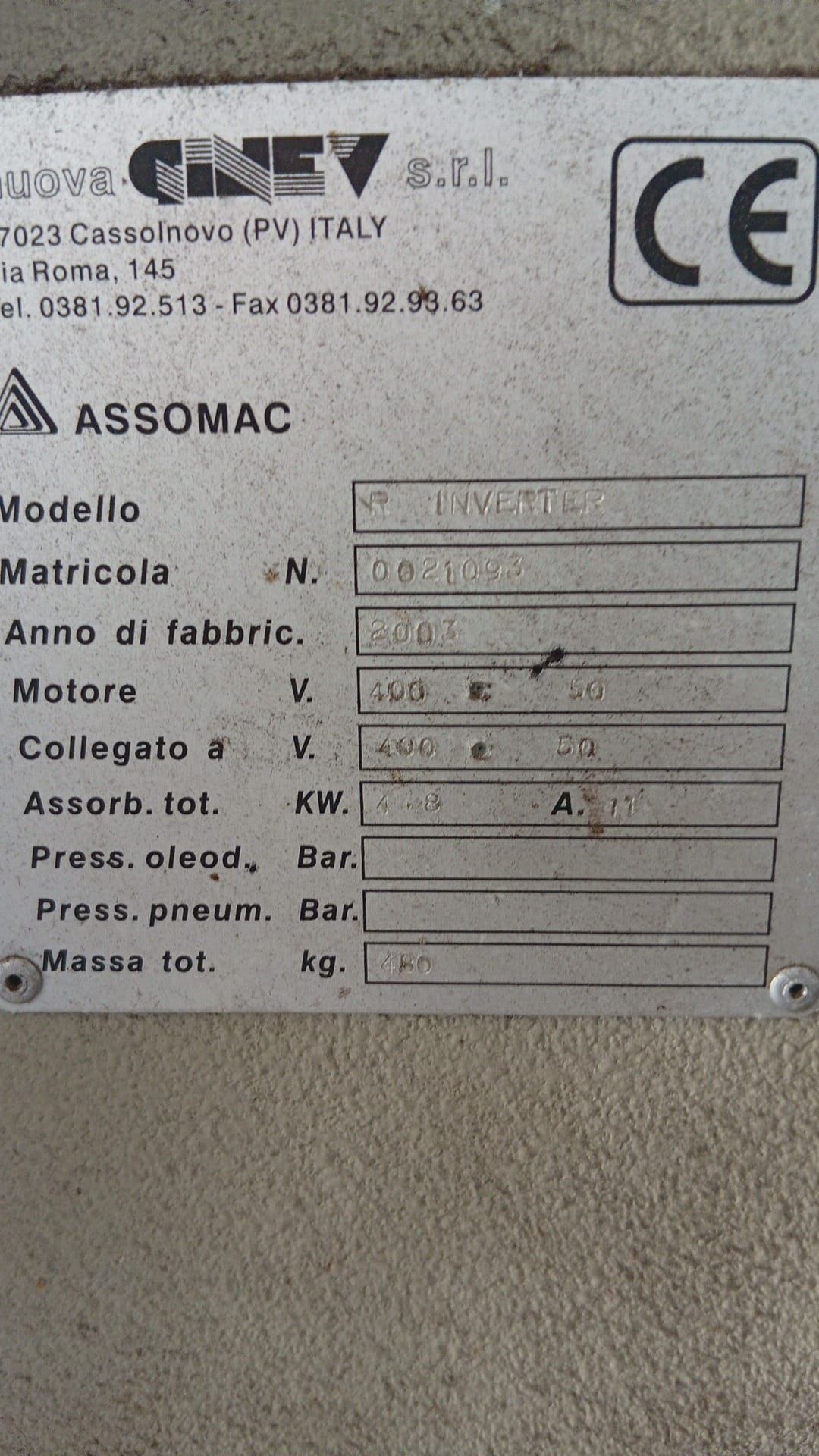 GINEV SPAZZOLATRICE  R INVERTER 400 CE in vendita - foto 3