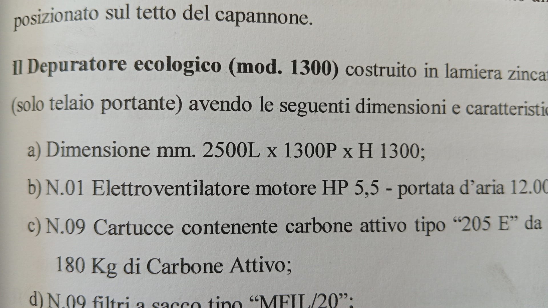 Aspiratore industriale carboni attivi - CV 5,5 in vendita - foto 4