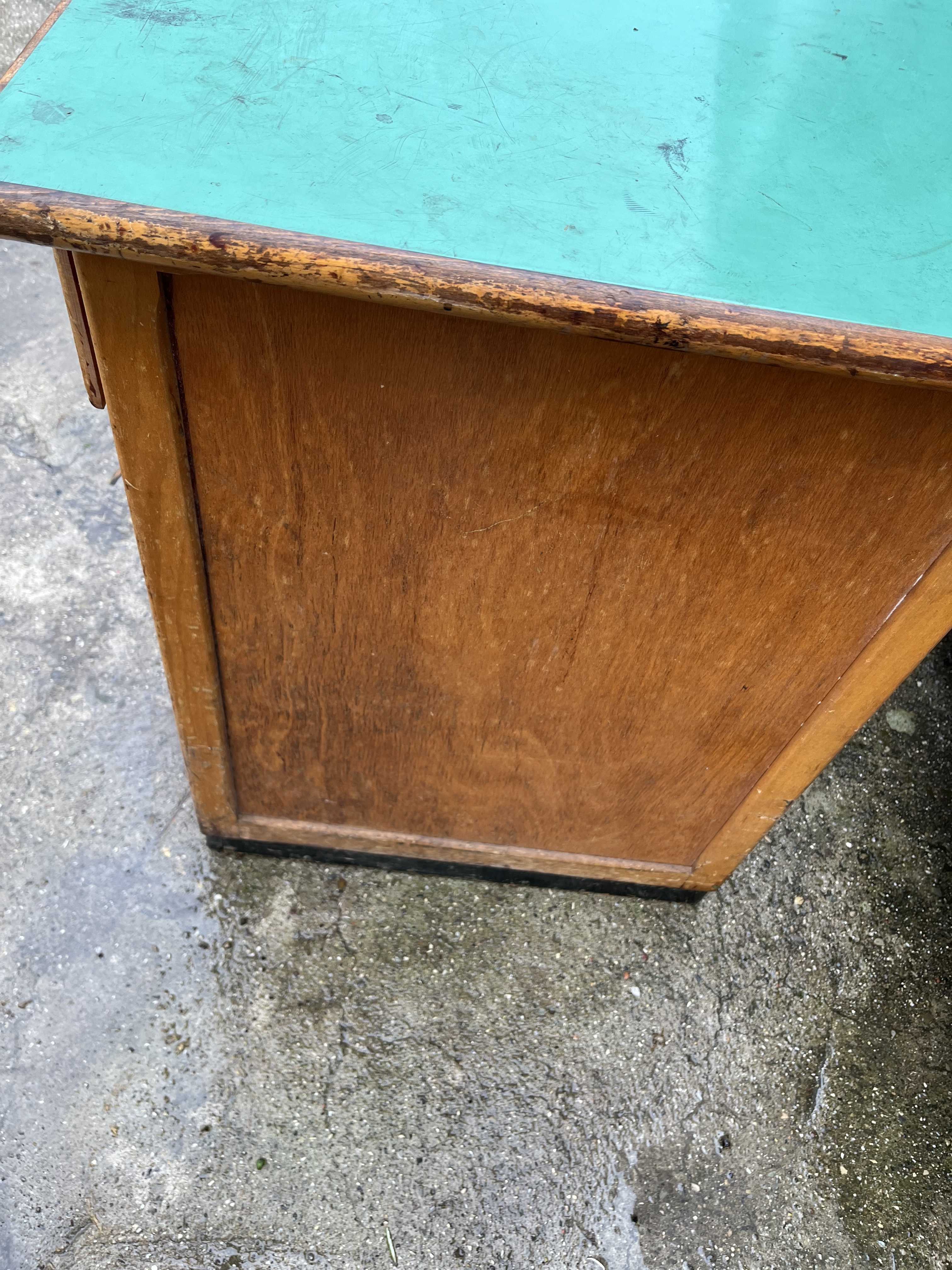 Scrivania ufficio legno vintage anni 60 in vendita - foto 3