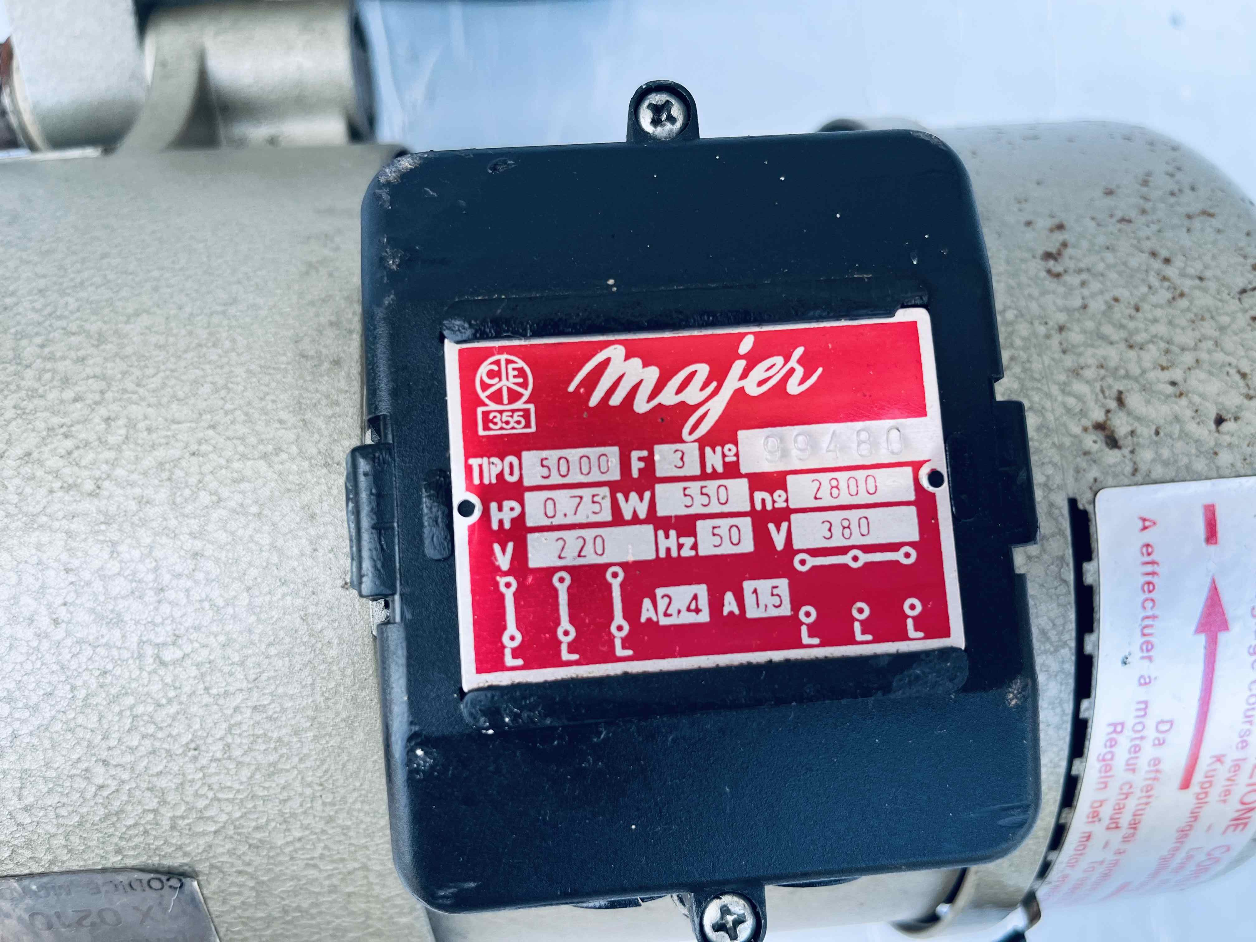 MAJER Motore macchina da Cucire trimonofase - Giri 2800 in vendita - foto 5