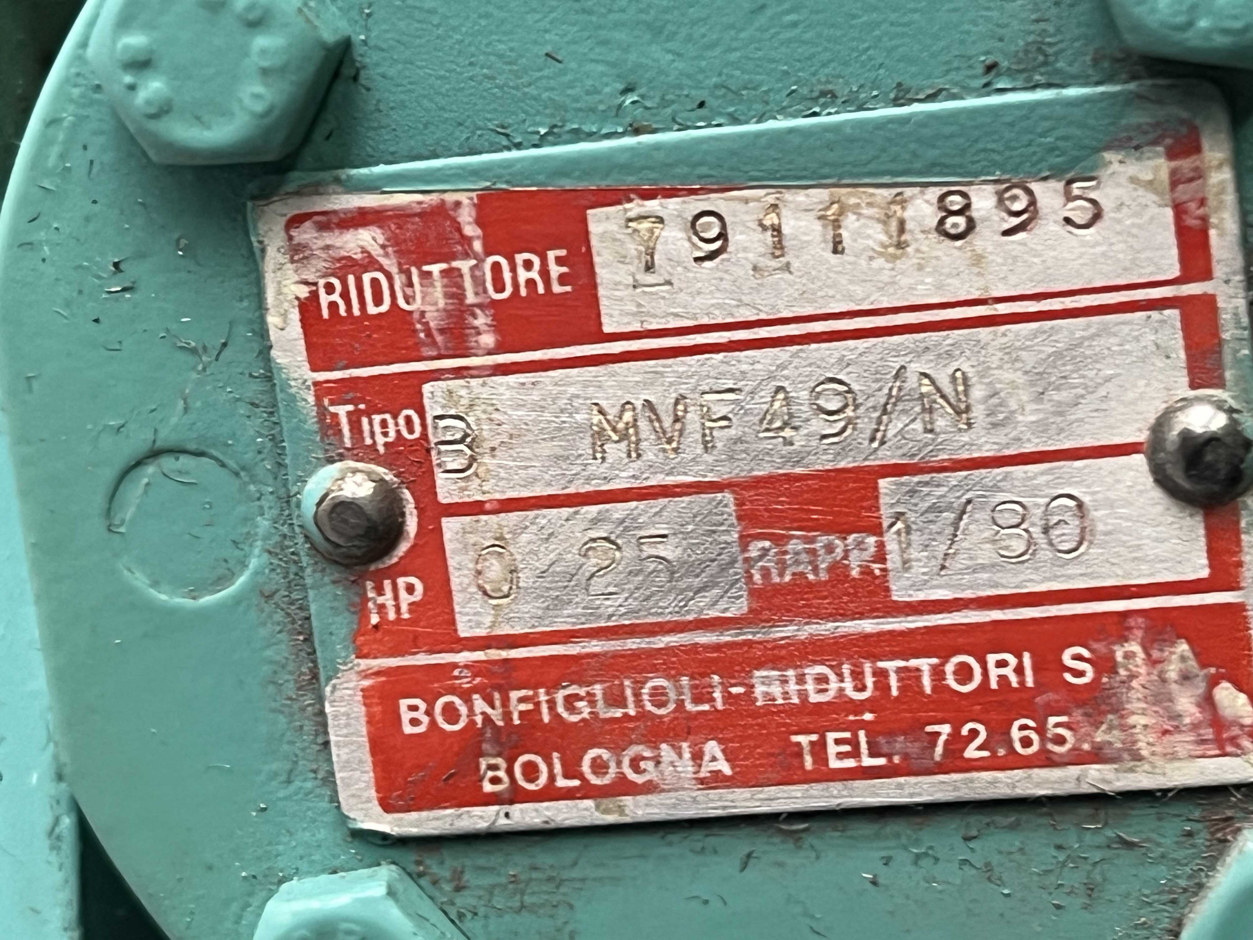 BONFIGLIOLI  MVF49/N Motoriduttore -  Rapp. 1.80 in vendita - foto 4