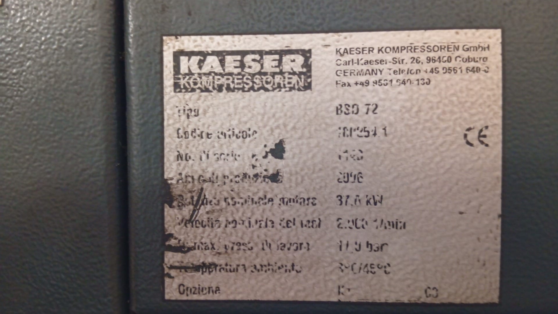 KAESER BSD72 Compressore a vite in vendita - foto 10