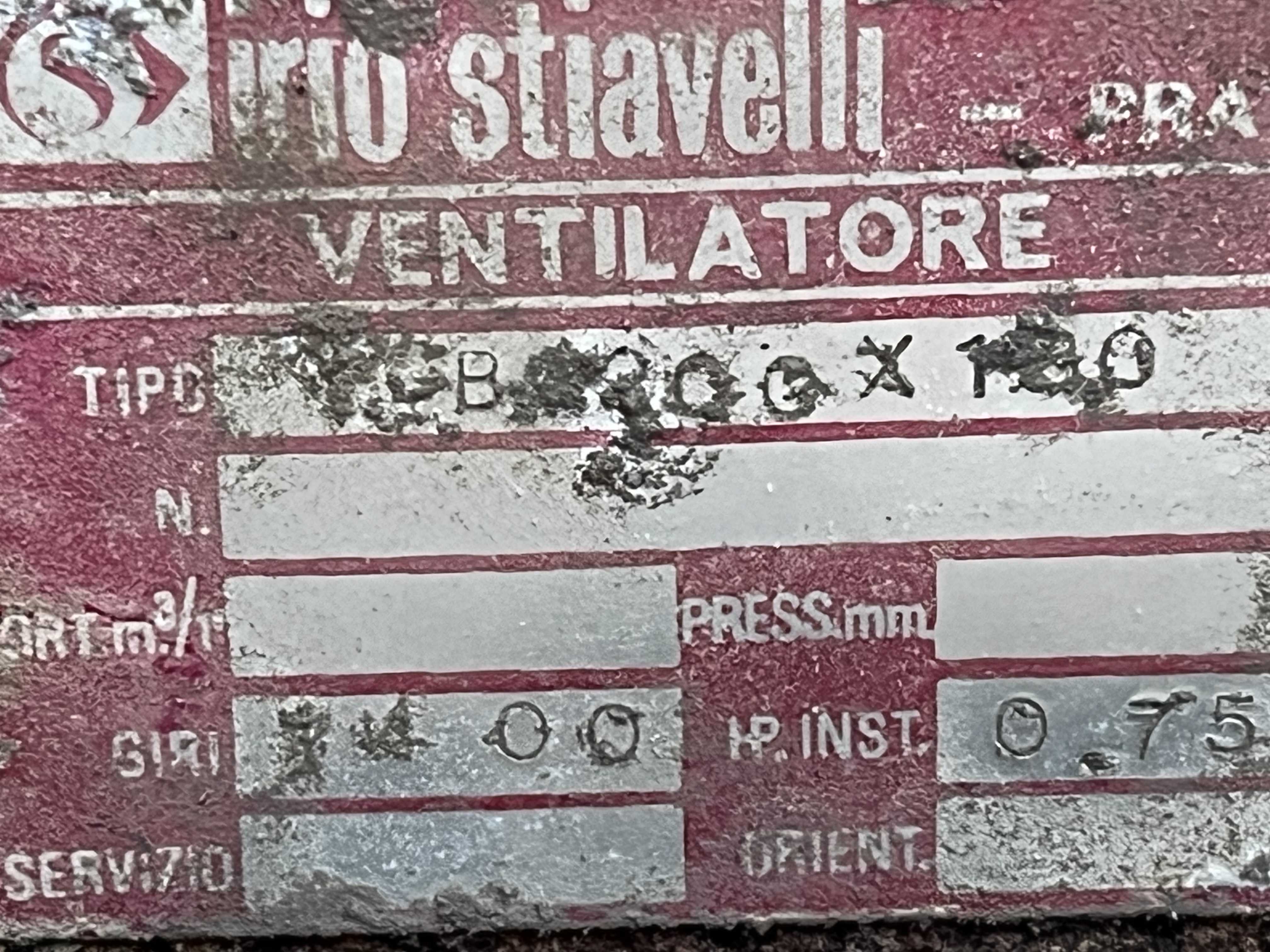 Girante e motore da 0,75 Hp per impianto aspirazione in vendita - foto 3