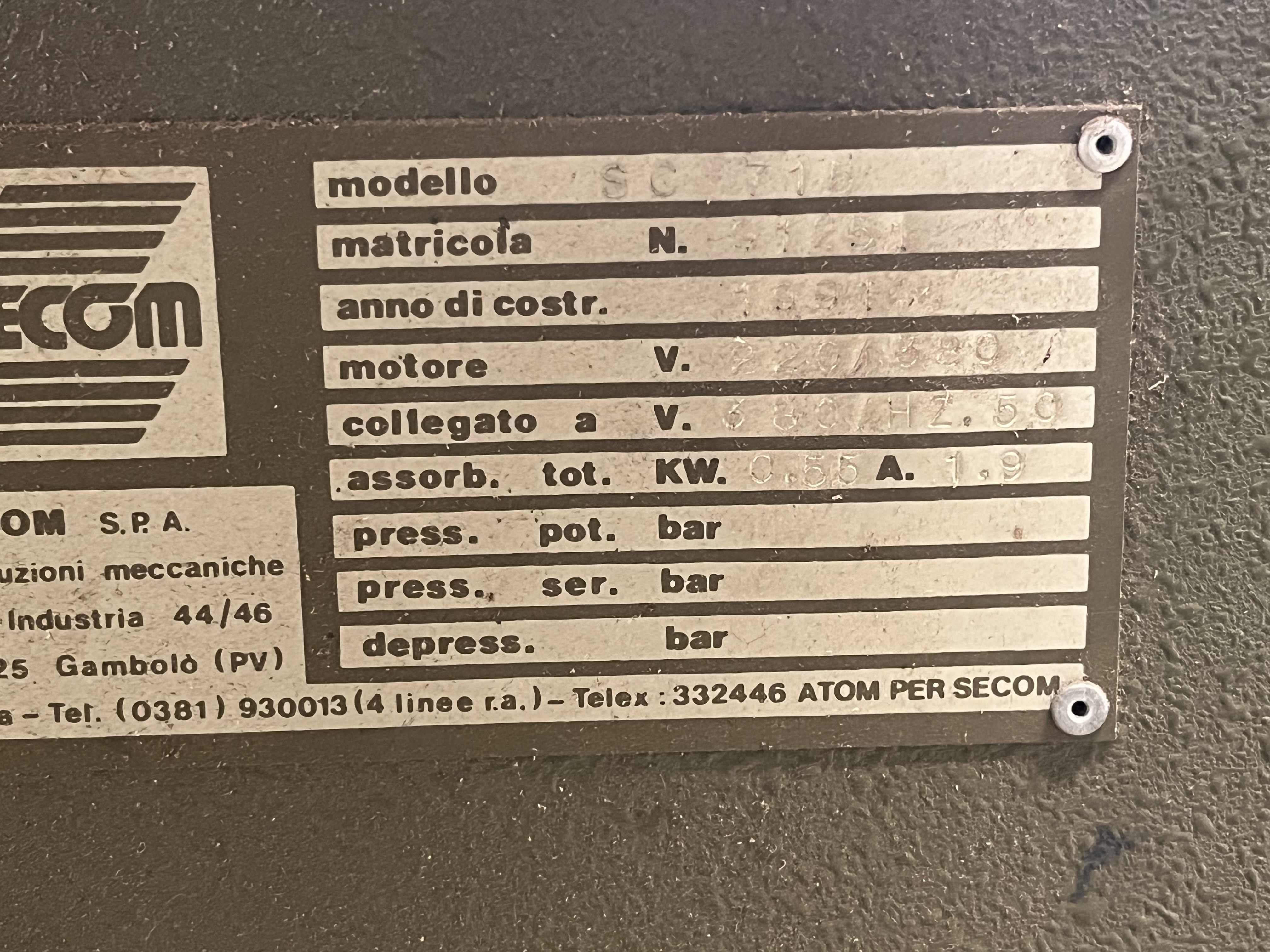 SECOM SC715 raccoglitore per suola in vendita - foto 4