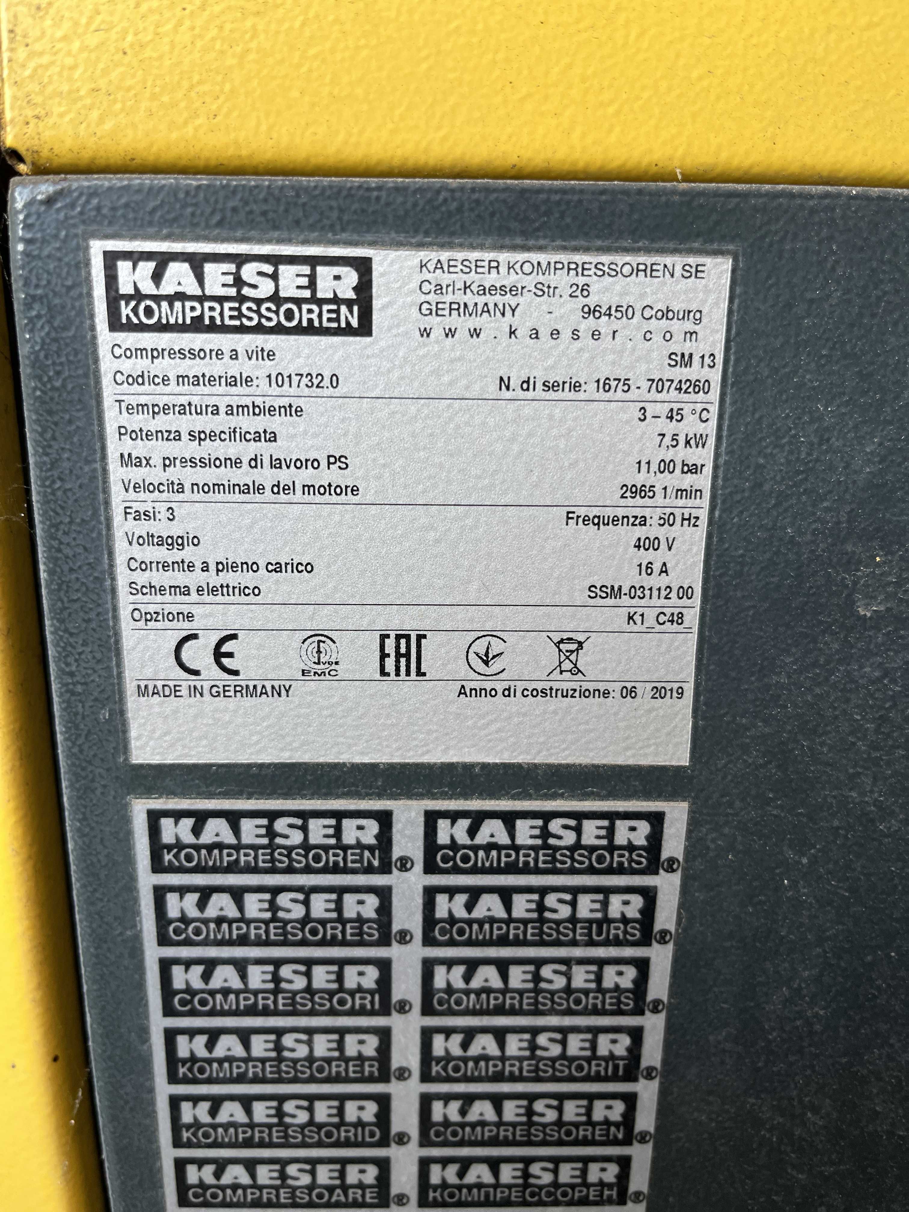 KAESER SM13 Compressore a vite in vendita - foto 8