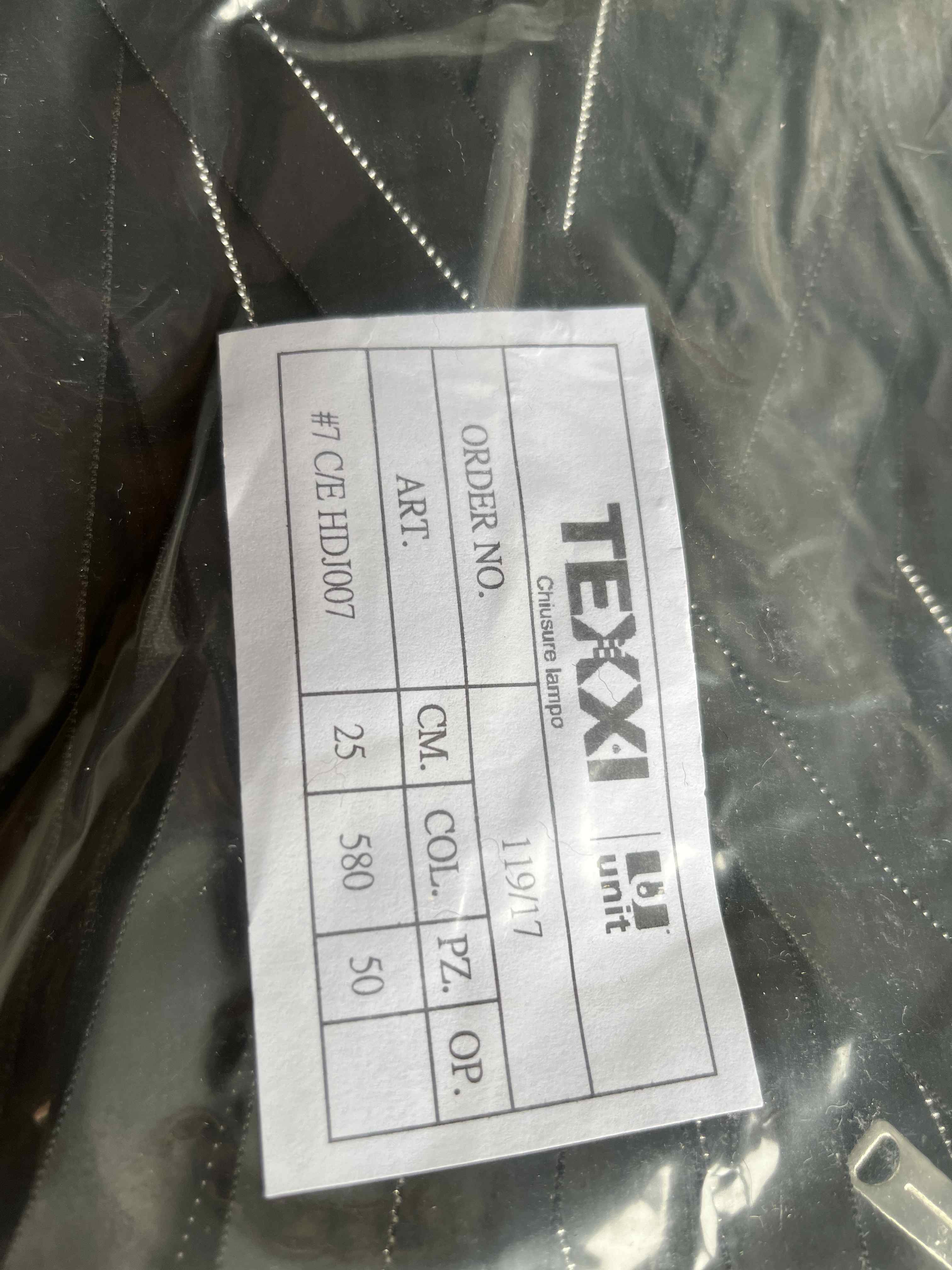 Stock 800 cerniereTEXXI lampo 25 cm colore nero in vendita - foto 9