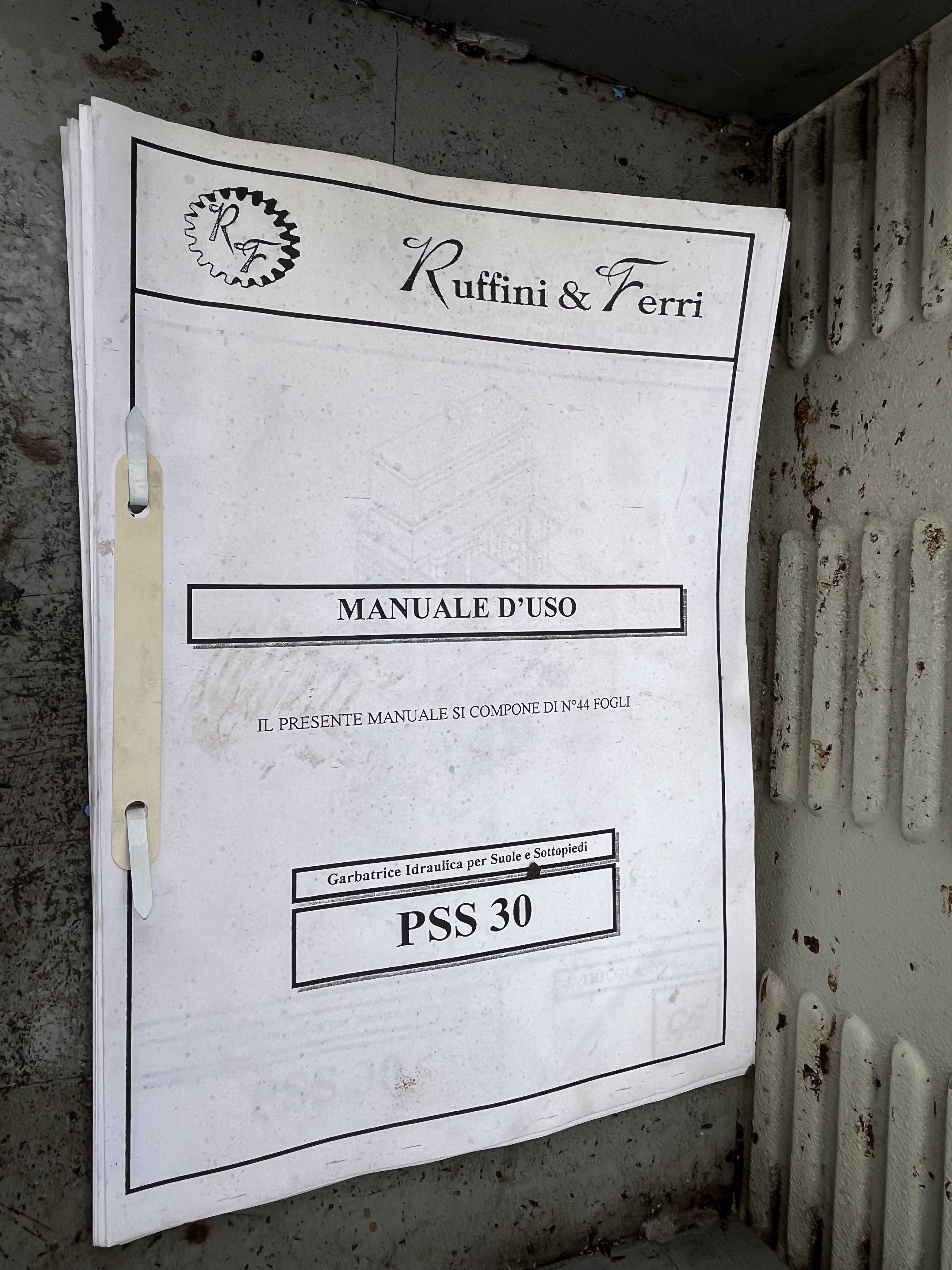 PSS30 Ruffini & Ferri Garbatrice idraulica suolificio in vendita - foto 11