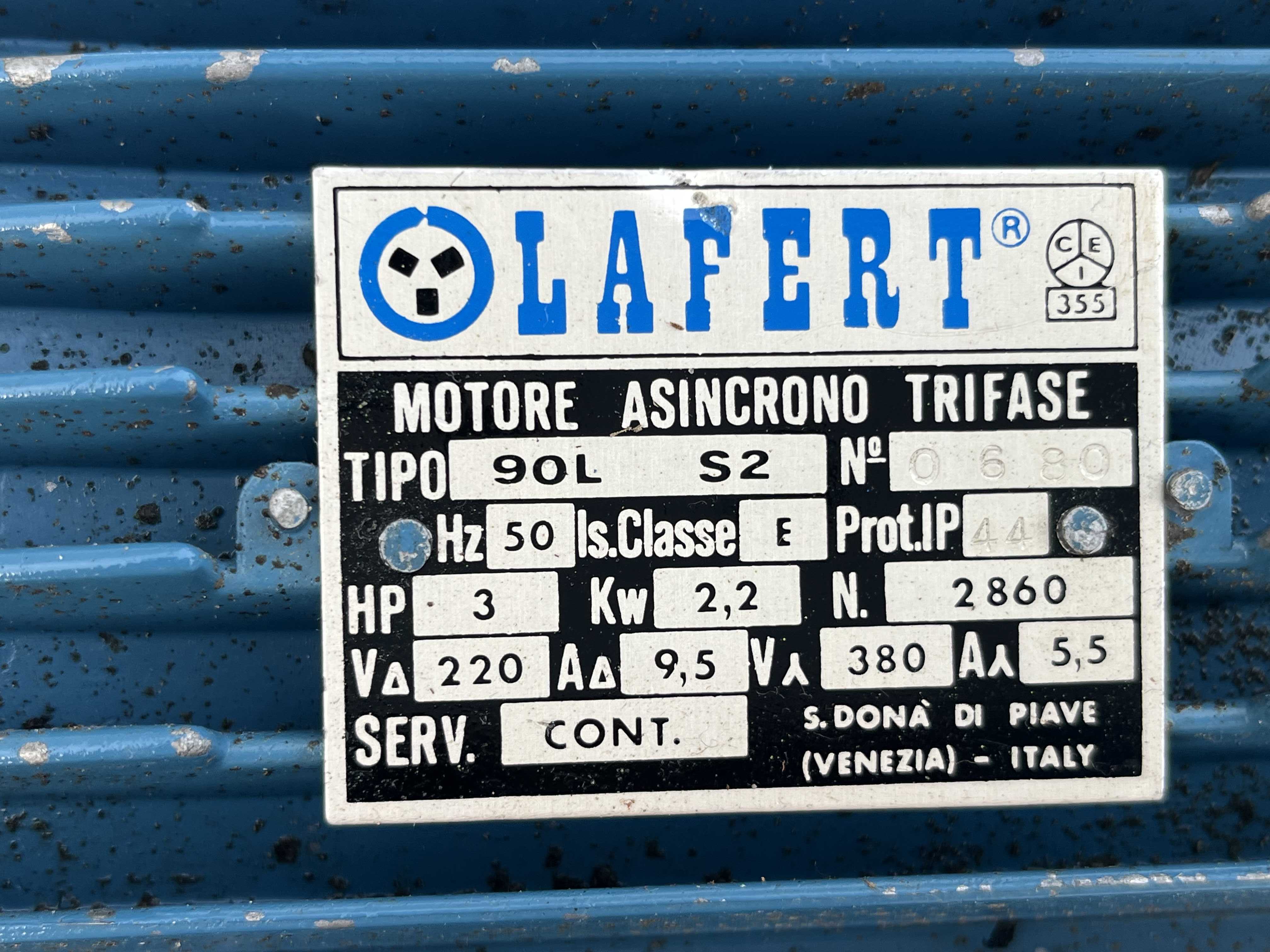 Motore Trifase bialbero HP 3 doppia velocità  in vendita - foto 4