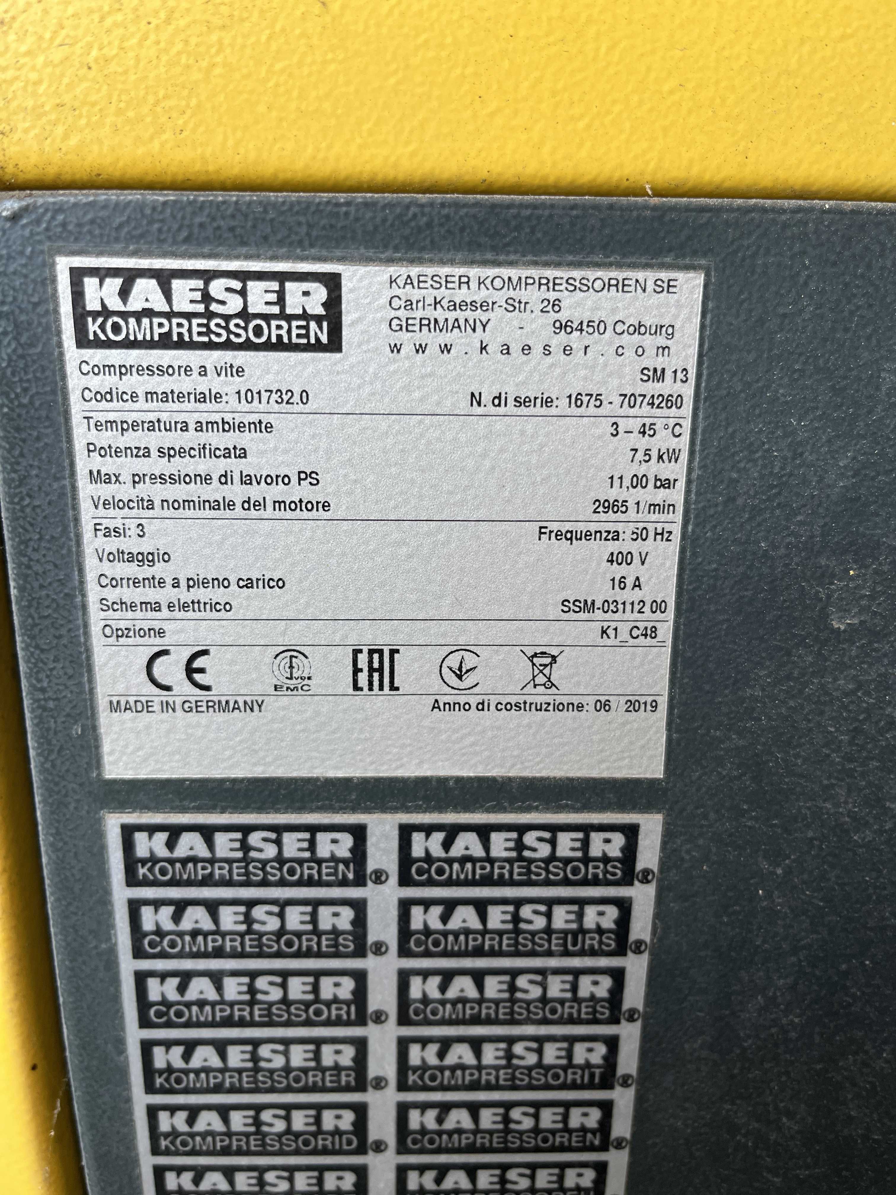 KAESER SM13 Compressore a vite in vendita - foto 6