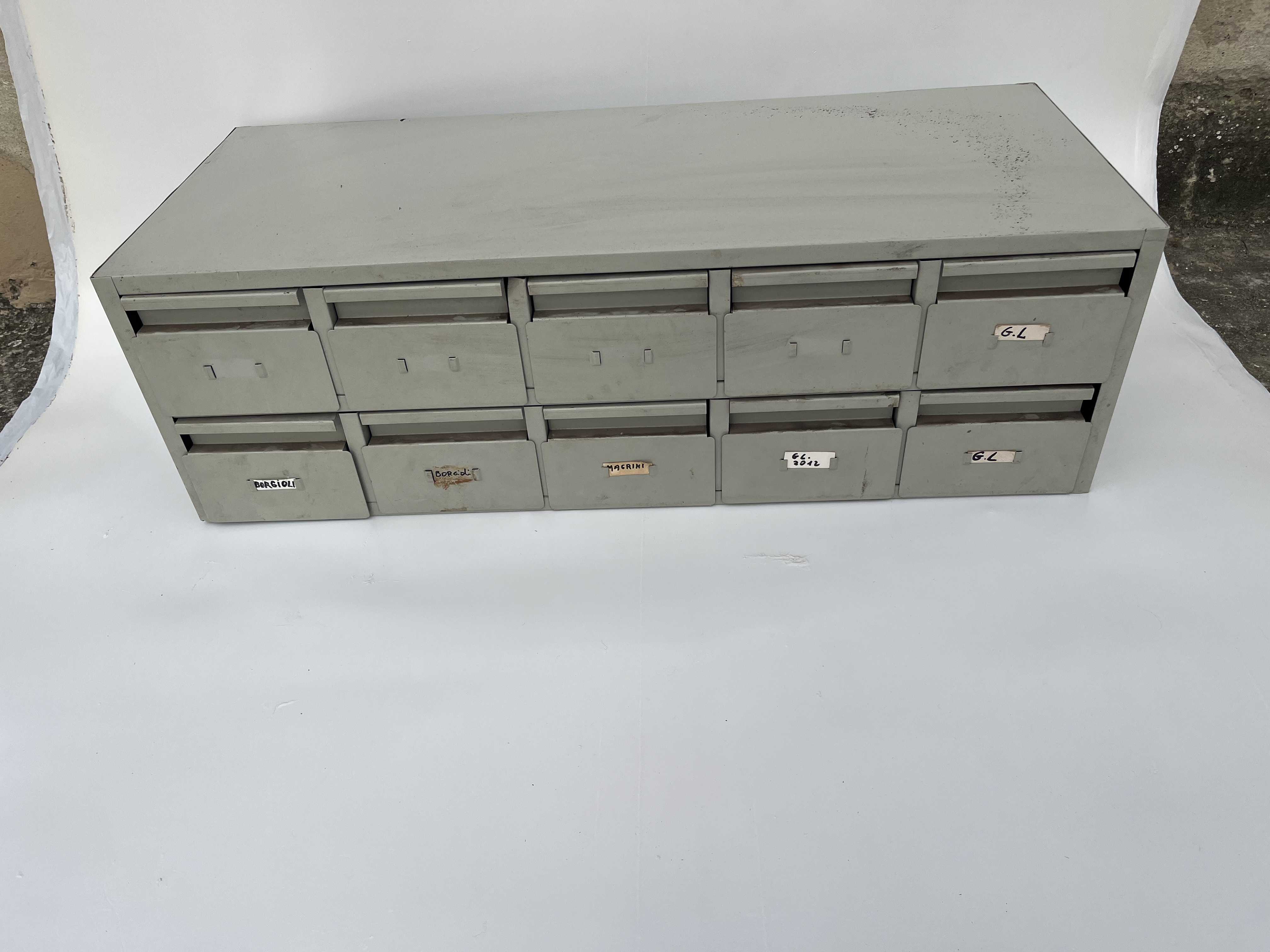 Cassettiere in ferro modulari e scaffale  in vendita - foto 3