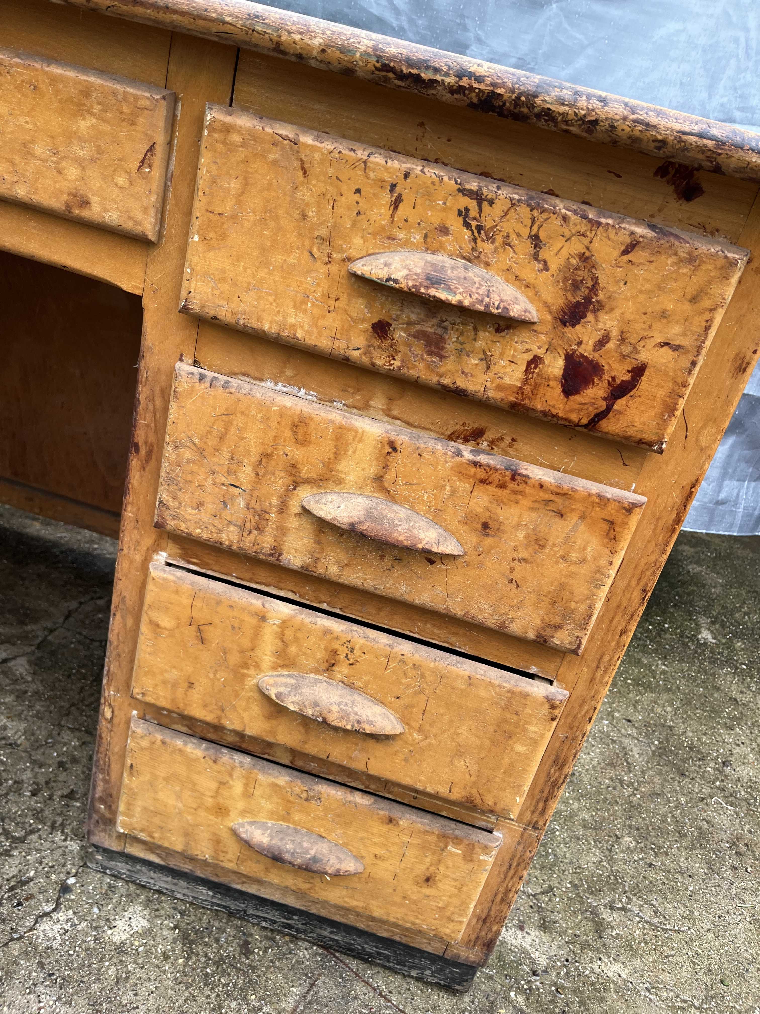 Scrivania ufficio legno vintage anni 60 in vendita - foto 10