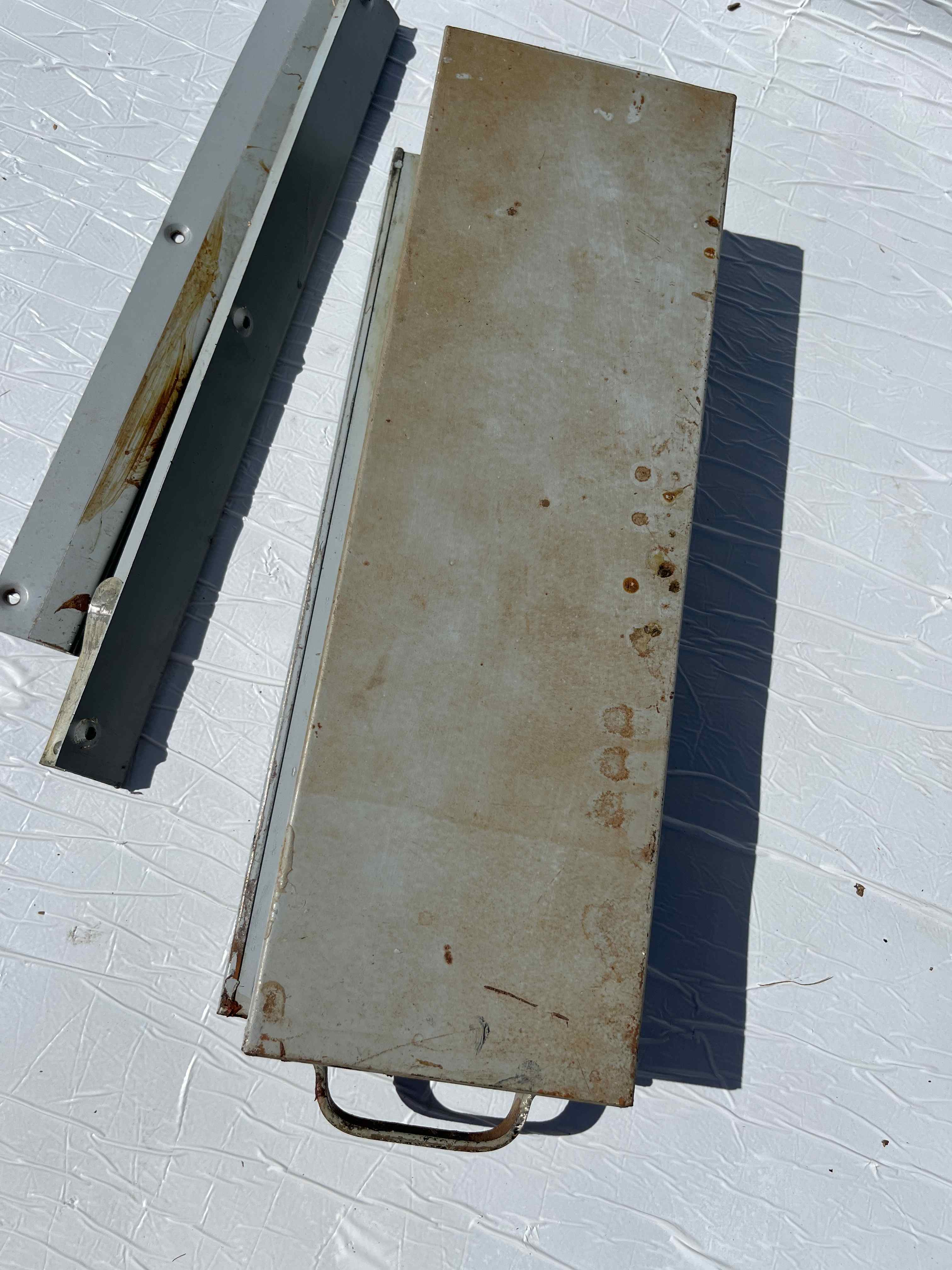 Cassetto da tavolo in ferro 40x13 completo di guide  in vendita - foto 7