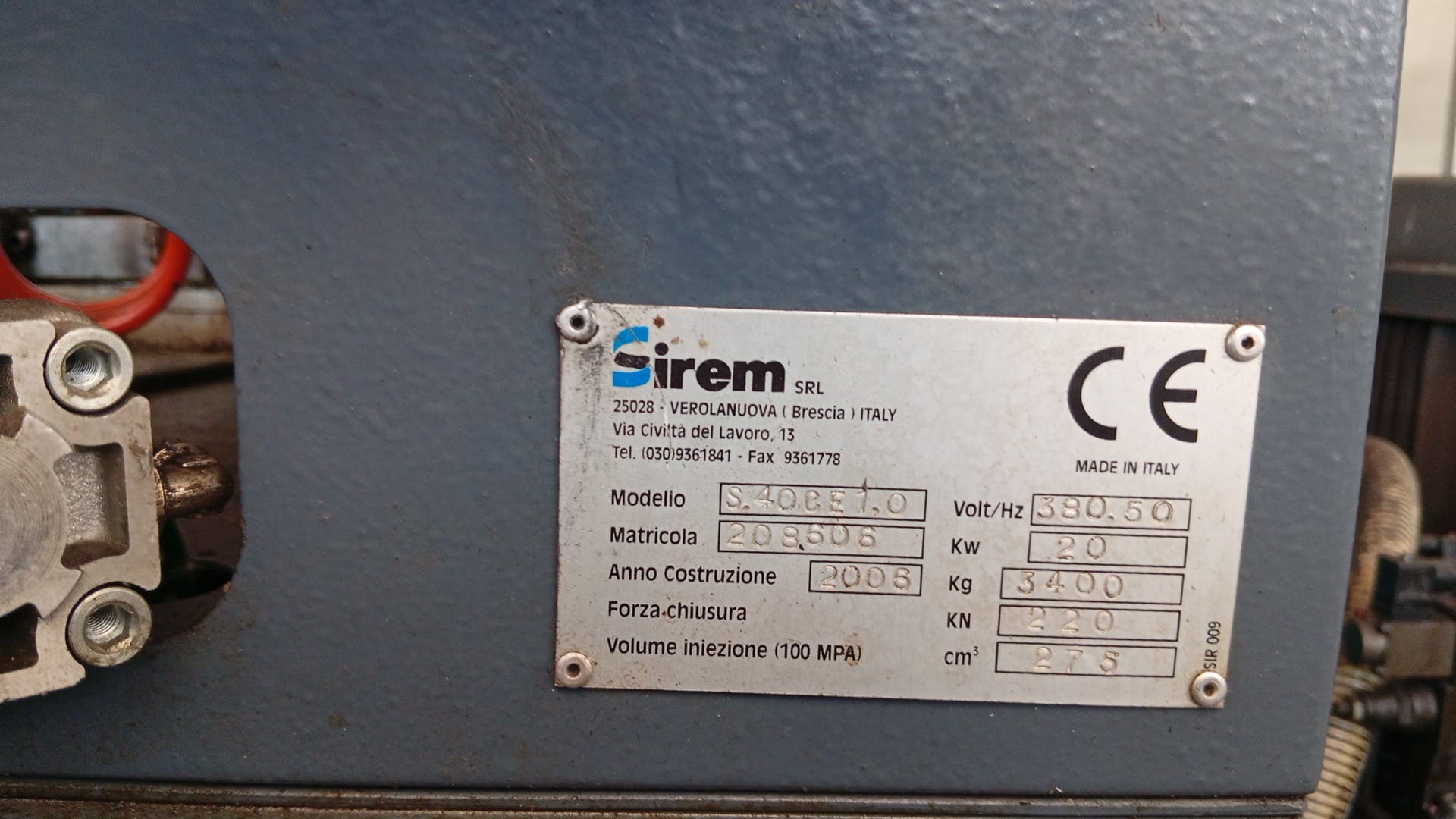 SIREM S40 Pressa rotativa stampaggio Tacchi (2006) in vendita - foto 6