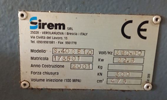 SIREM S40S Pressa rotativa stampaggio Tacchi Suola in vendita - foto 3