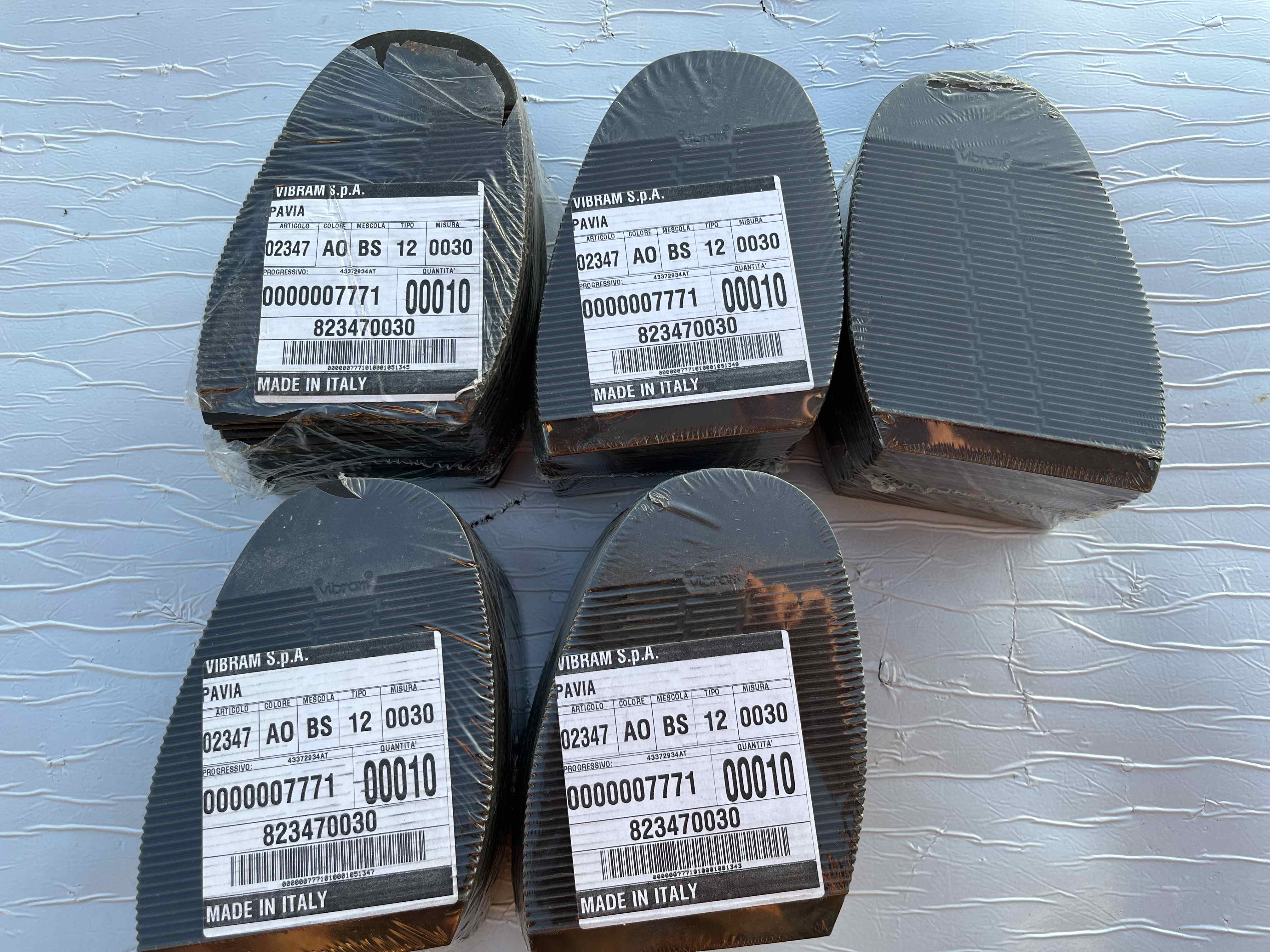 Stock Mezze suola in Gomma VIBRAM – PAIA 500  in vendita - foto 13