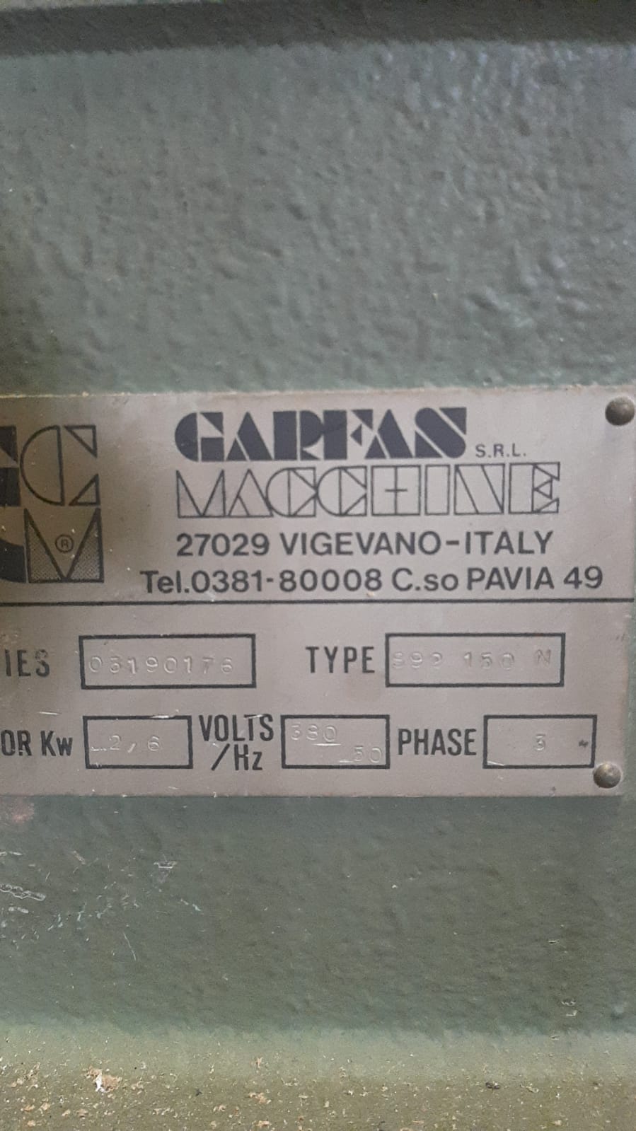 Garfas S92-150 Cardatrice smerigliatrice  in vendita - foto 6
