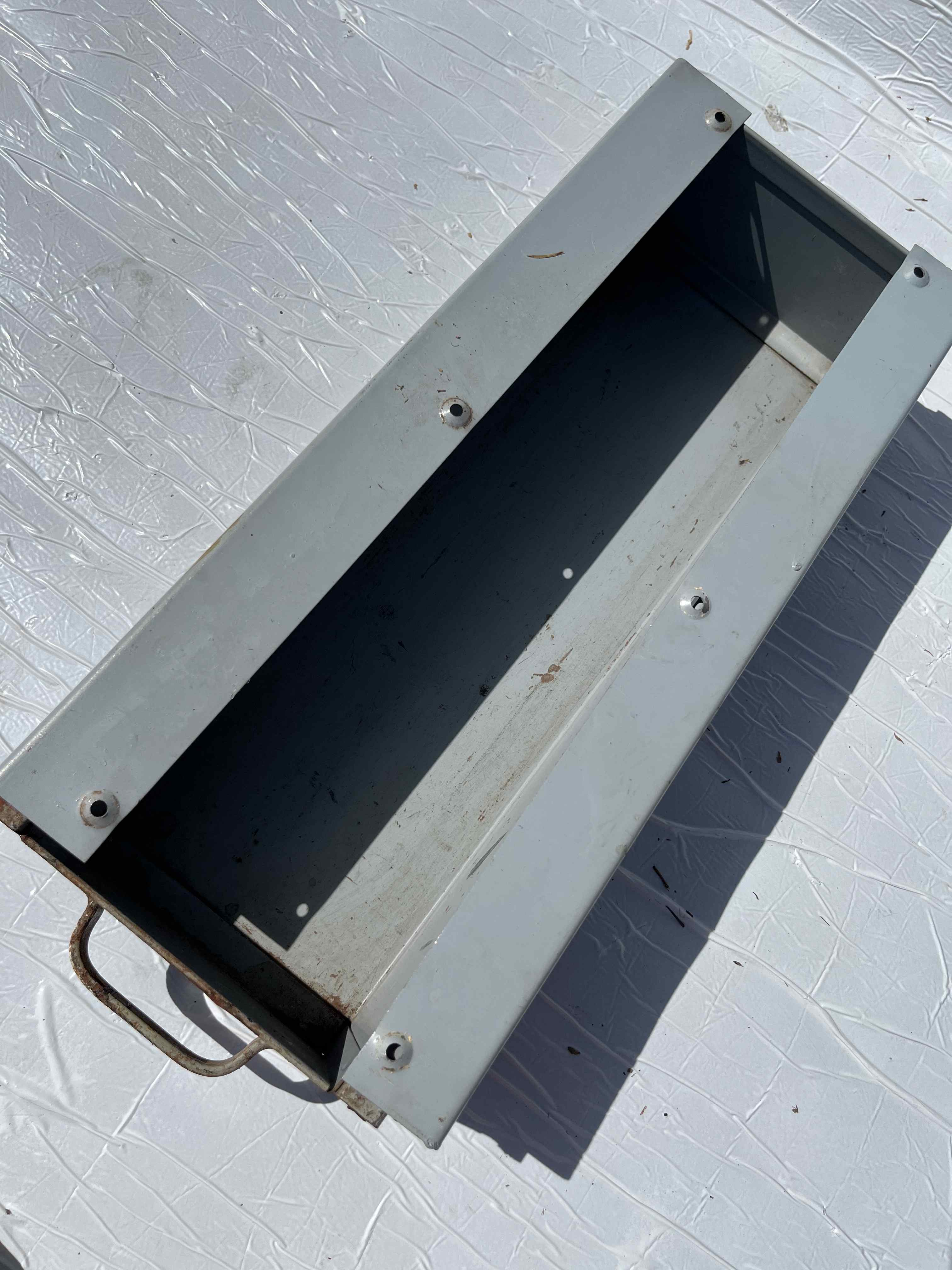Cassetto da tavolo in ferro 40x13 completo di guide  in vendita - foto 5