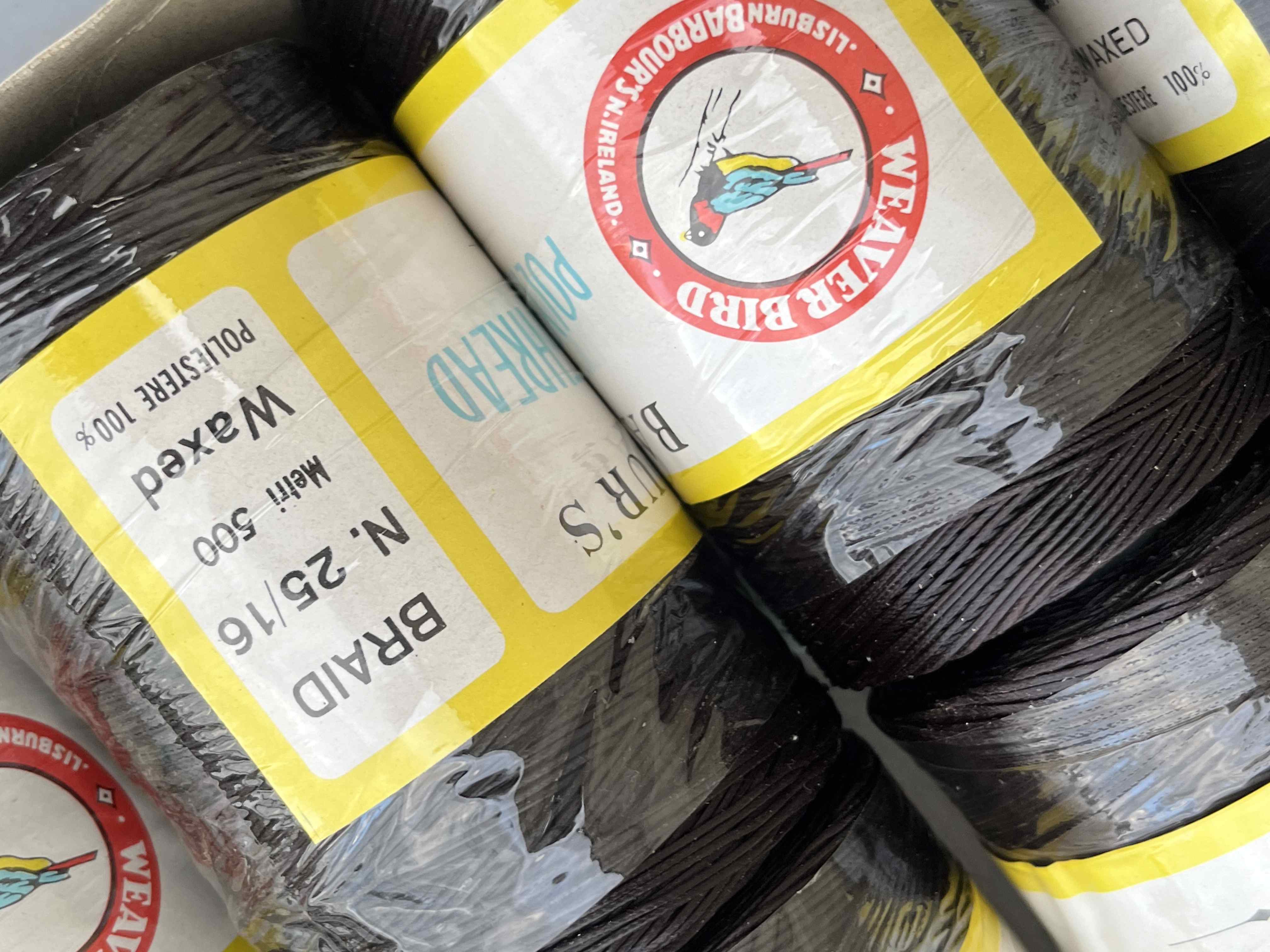 Spago cerato per cucire a mano pellame Brown – 25/16 in vendita - foto 6