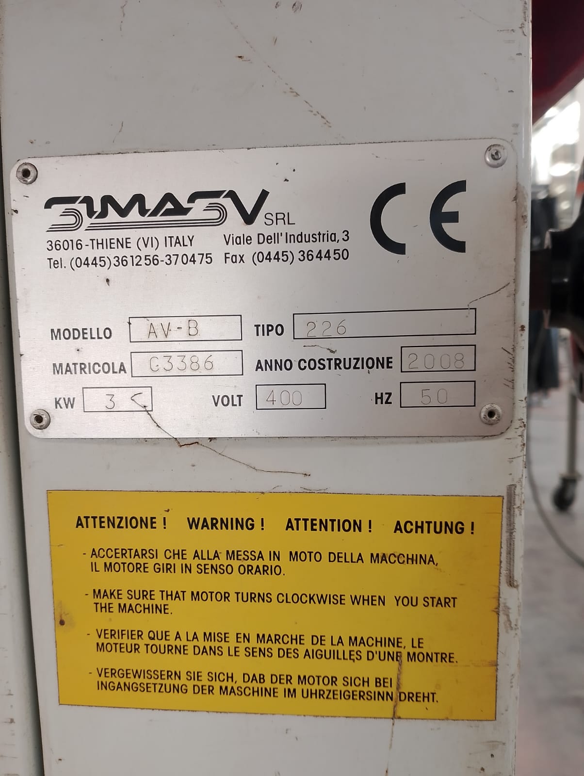 Scantonatrice Simasv in vendita - foto 4