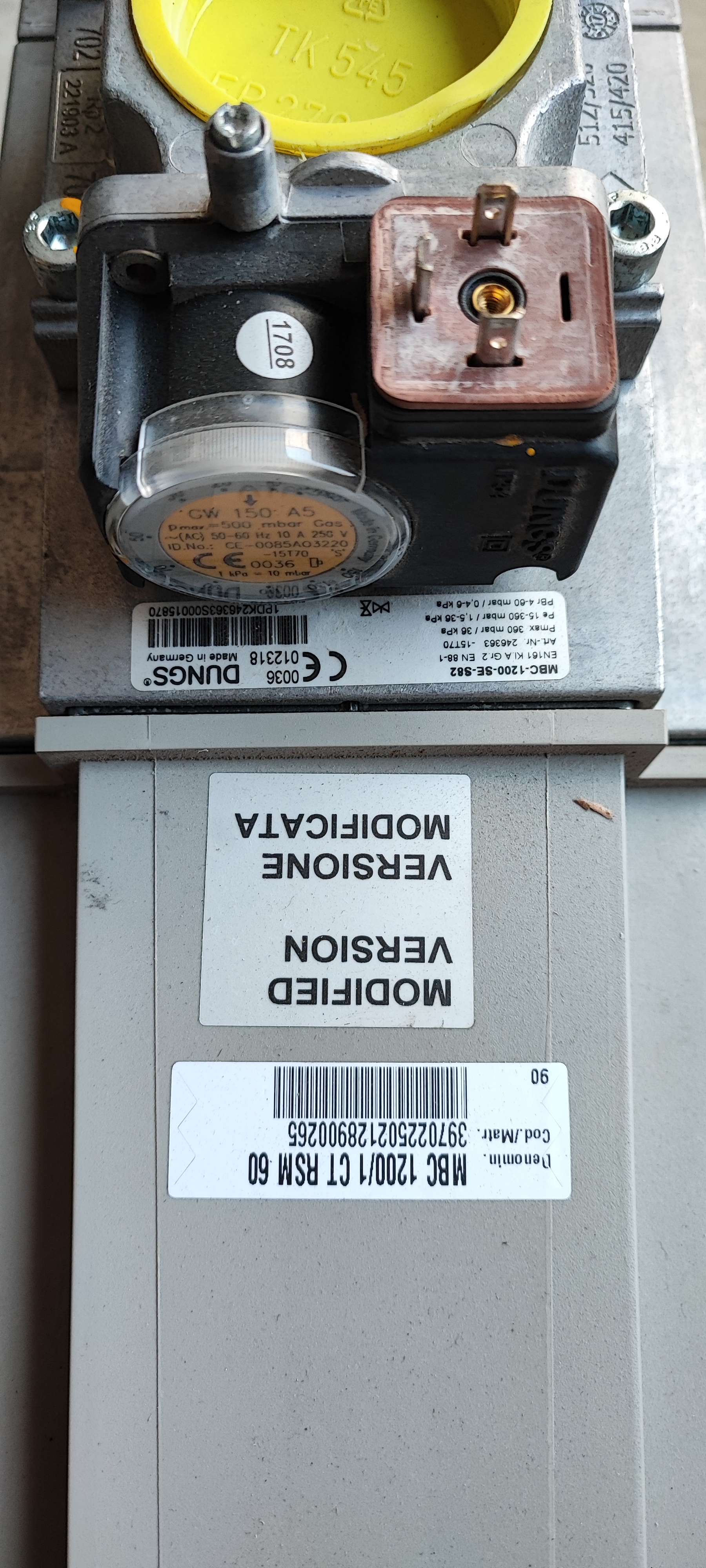 DUNGS RAMPA GAS METANO  in vendita - foto 6