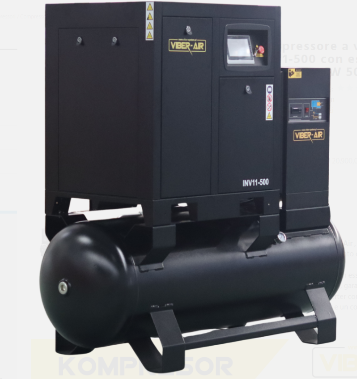Compressore vite Viber-Air 11kW 500L inverter essic. in vendita - foto 3
