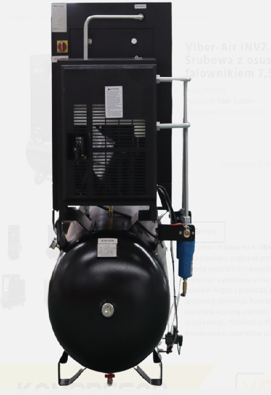Compressore Viber-Air 7,5kW 500L vite inverter essic in vendita - foto 4