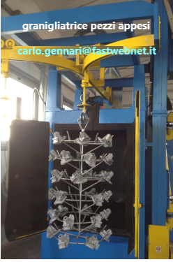 granigliatrice a ganci per pezzi appesi grappolo in vendita - foto 4