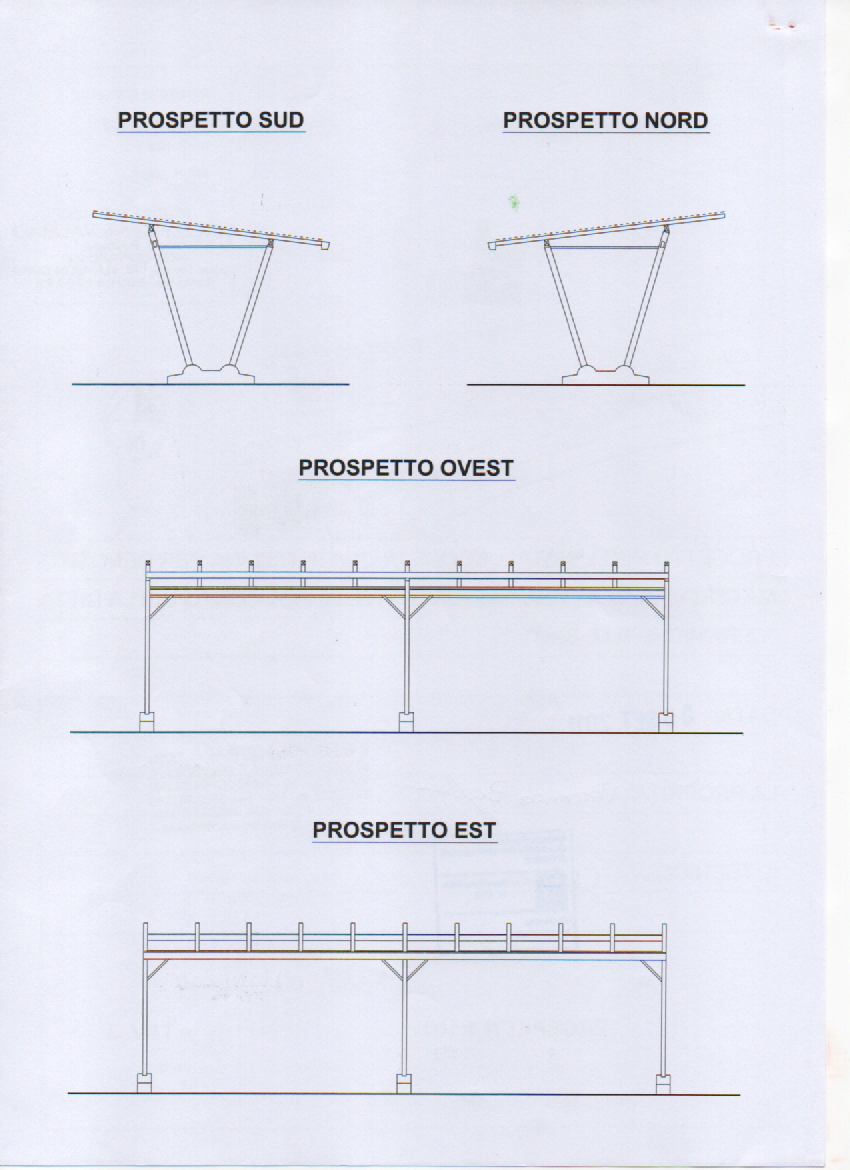 Pensilina Home parking su misura con telaio alluminio in vendita - foto 5
