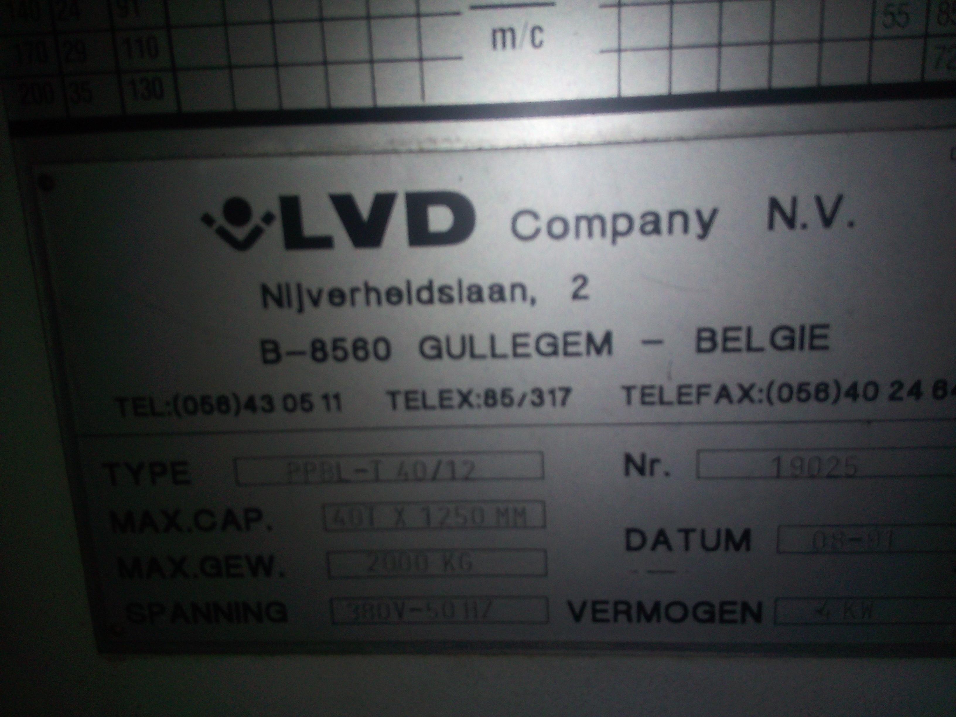 PRESSA PIEGATRICE MARCA LVD in vendita - foto 3