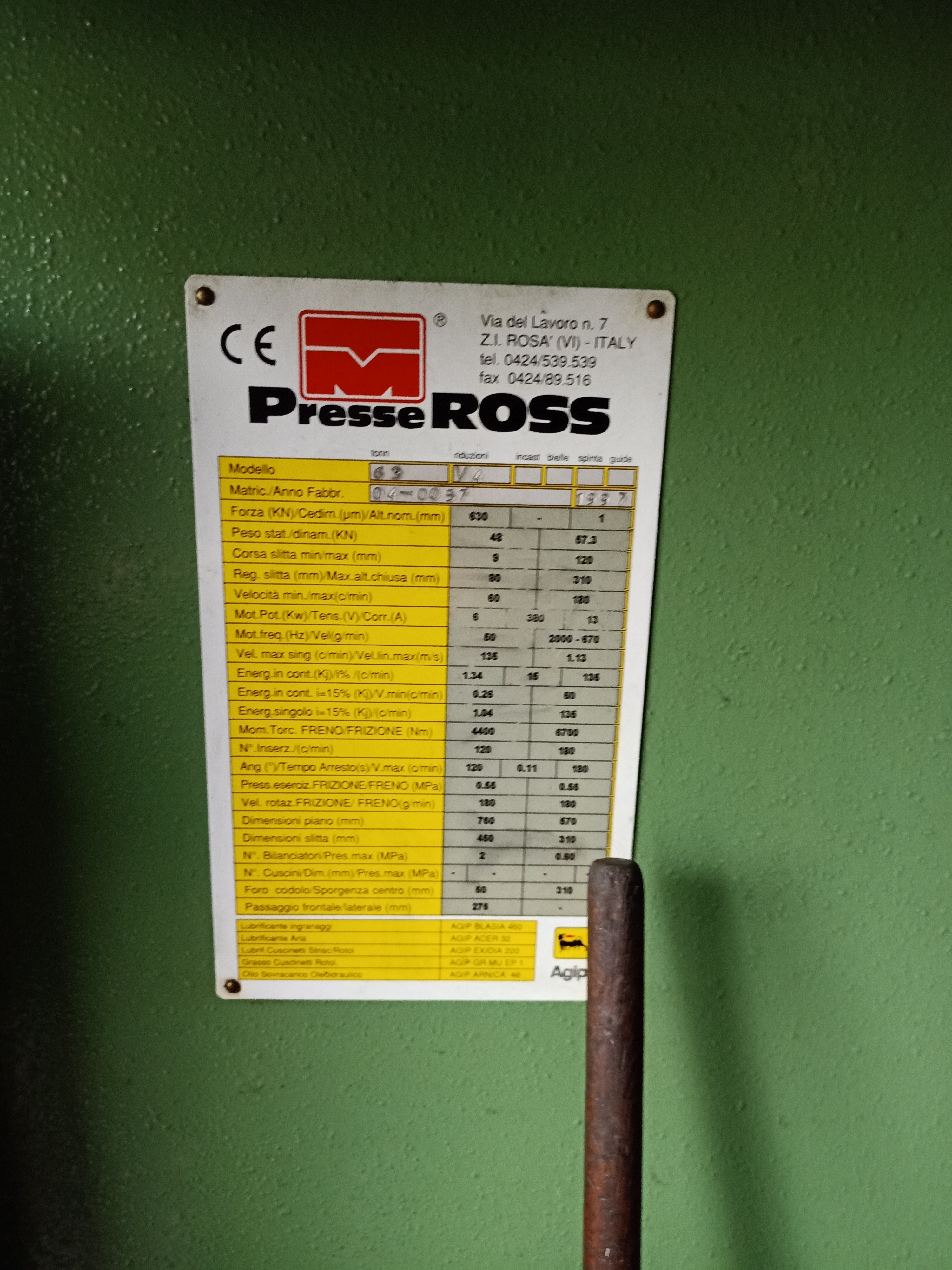 Ross 63 Ton in vendita - foto 2