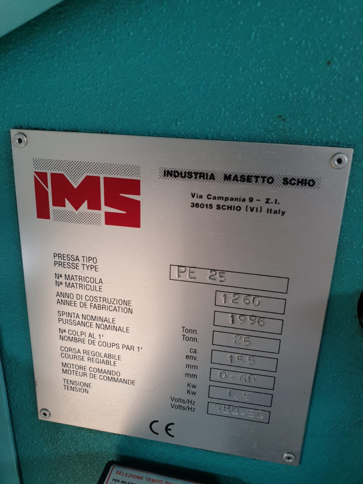 I.M.S 25 Ton in vendita - foto 1