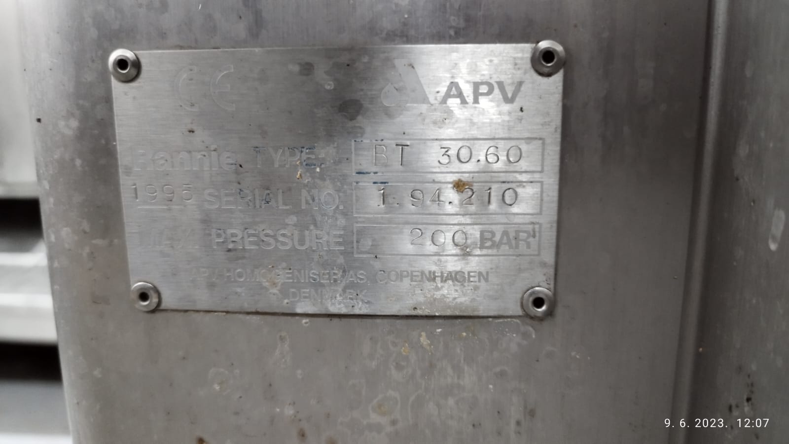 Homogenizer for milk APV Rannie 2000 in vendita - foto 3