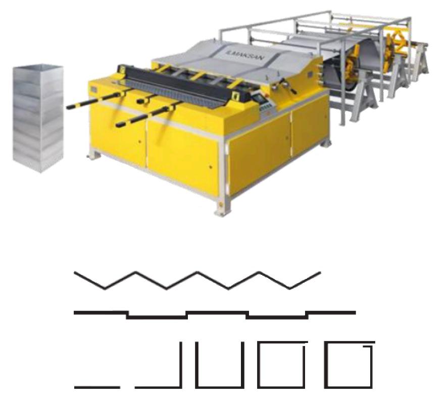 Linea di produzione di condotti rettangolarie in vendita - foto 8