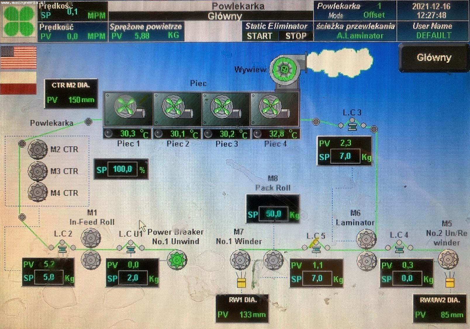  Linea di spalmatura adesivi CROWN MACHINERY R-LTDA in vendita - foto 6