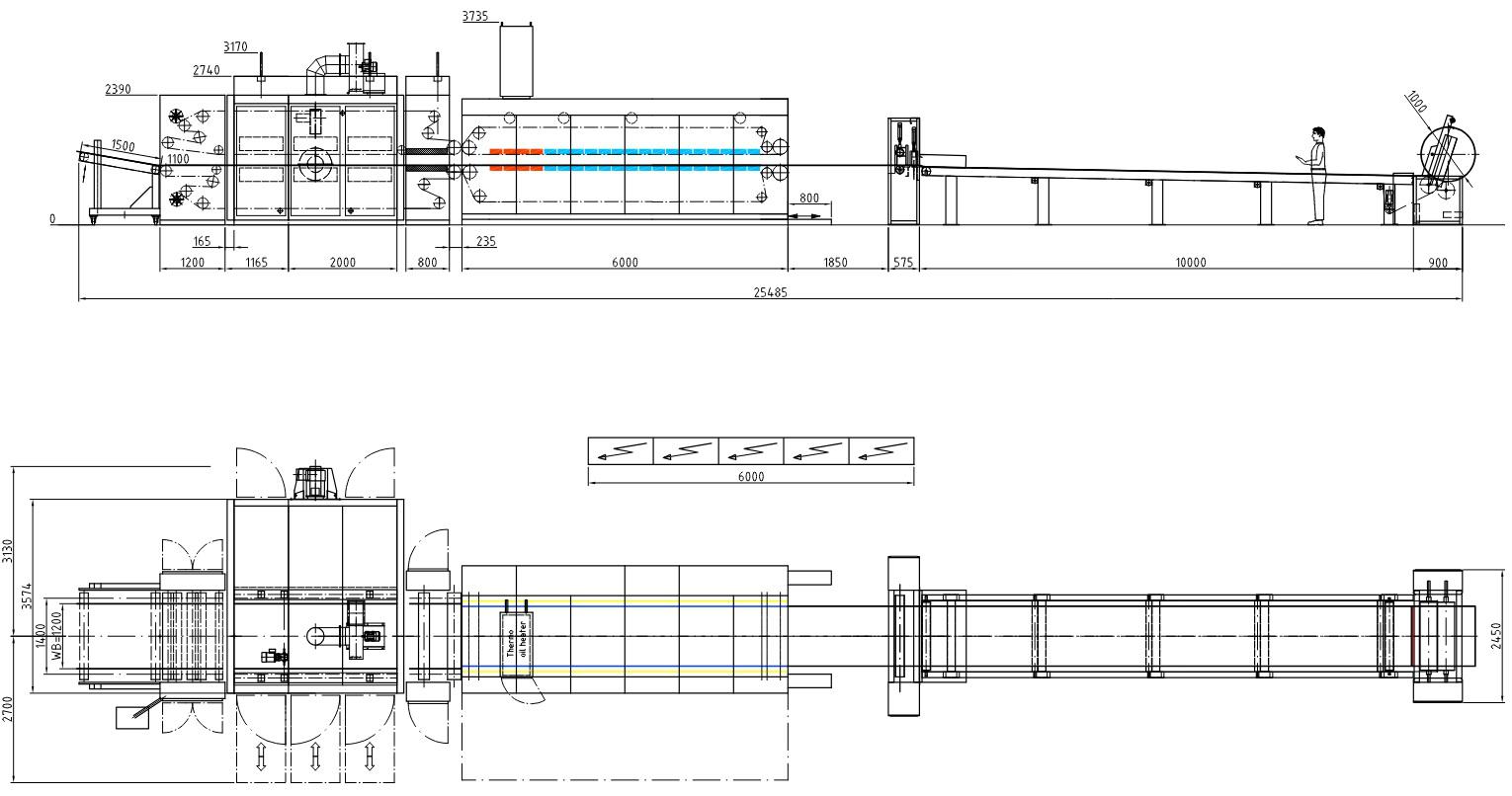 Linea di produzione tessuto non tessuto SCHOTT&MEISSNER in vendita - foto 4