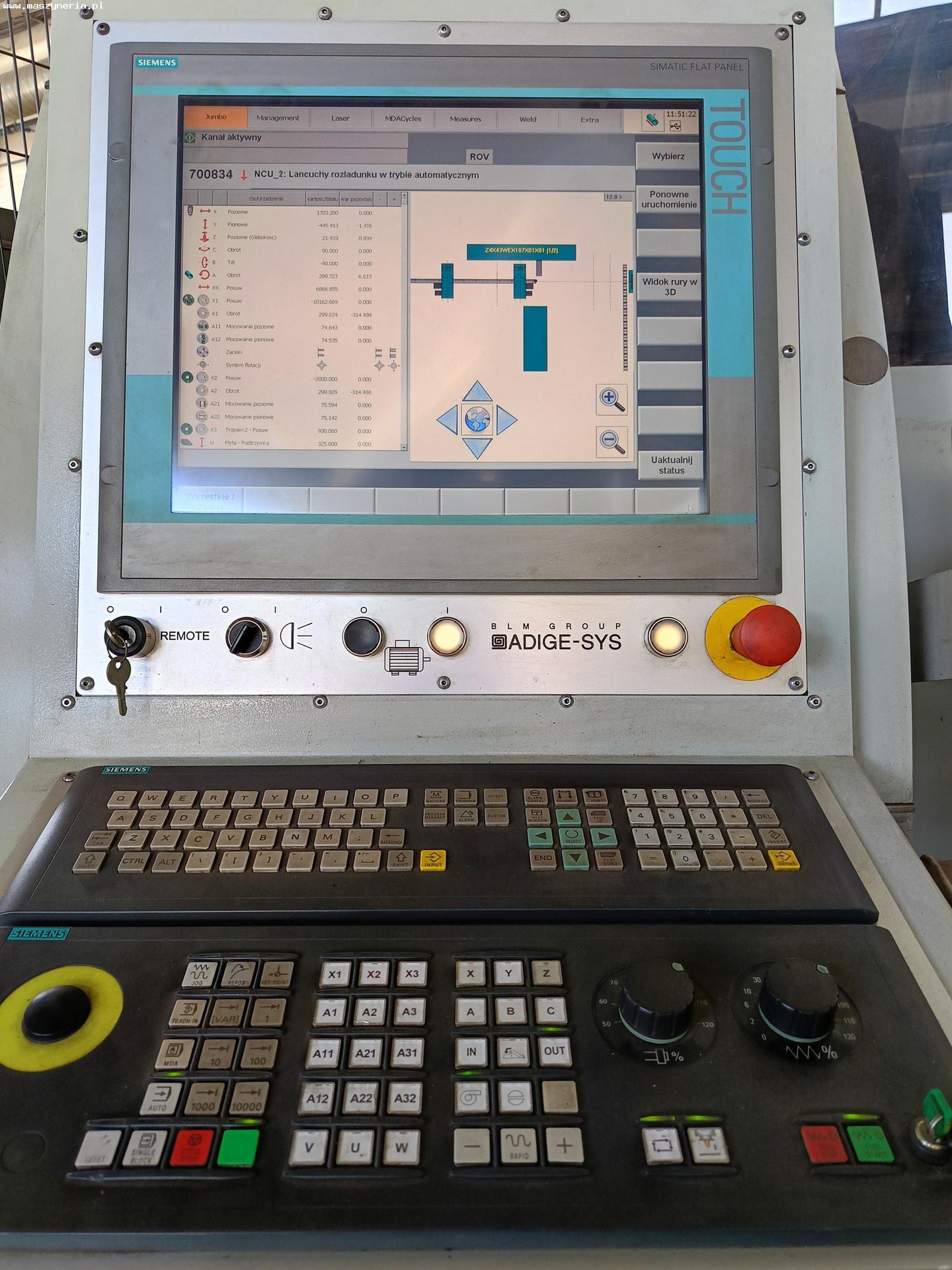 Macchina per il taglio laser di tubi BLM-ADIGE in vendita - foto 10