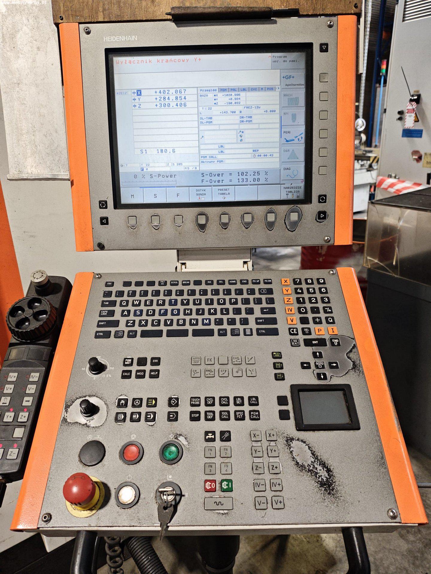 Centro di lavoro CNC MIKRON VCE 1000X PRO in vendita - foto 3