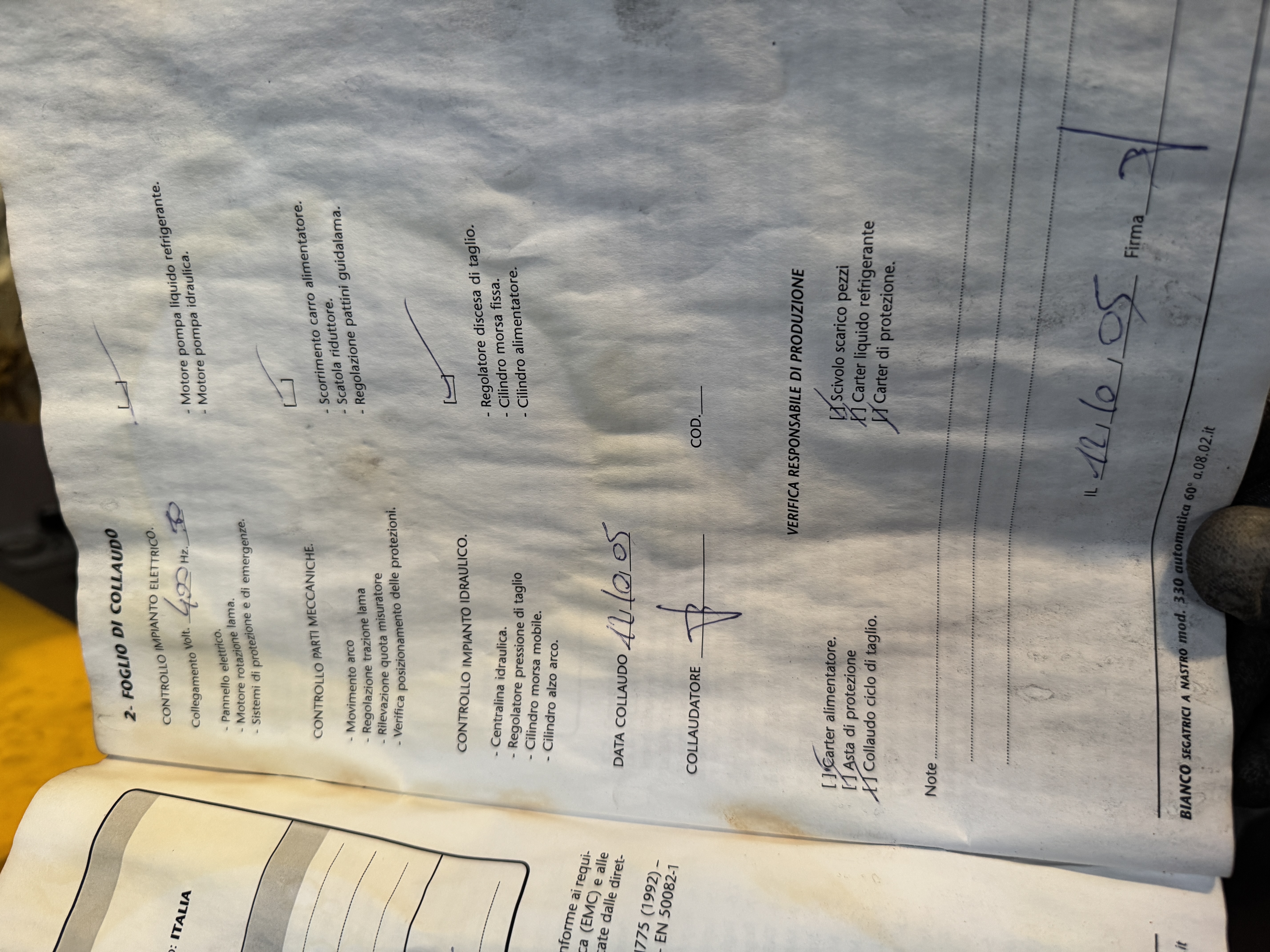 Vendo Segatrice nastro BIANCO 330 automatica rulliera in vendita - foto 5