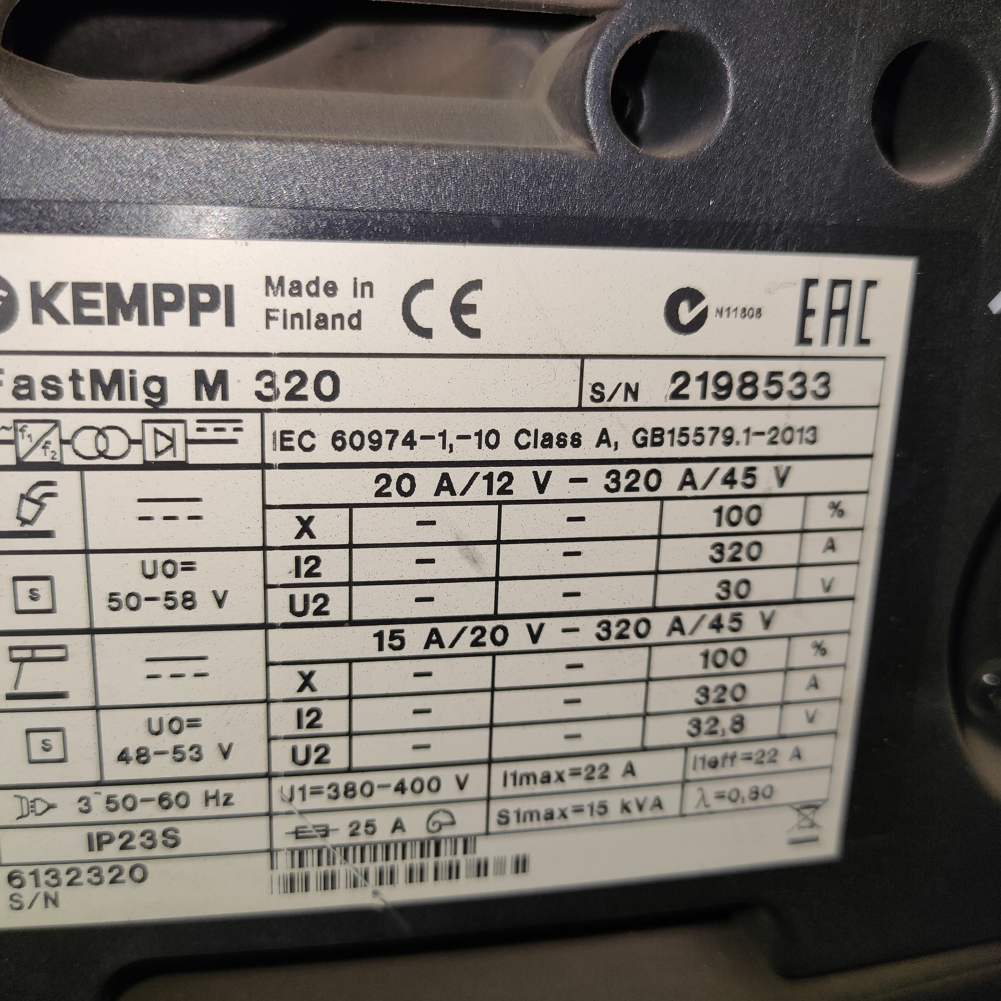 SALDATRICE MIG KEMPPI FASTMIG M320  in vendita - foto 2