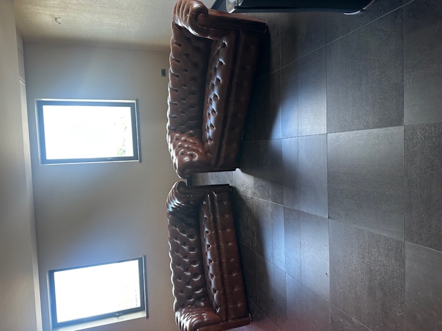 Divani in pelle rossa in vendita - foto 1