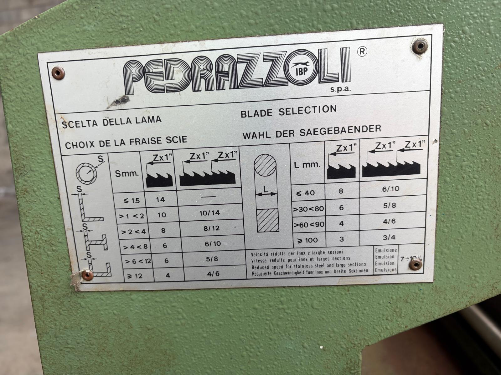 Seghetto a nastro per metallo Pedrazzoli 270 in vendita - foto 10