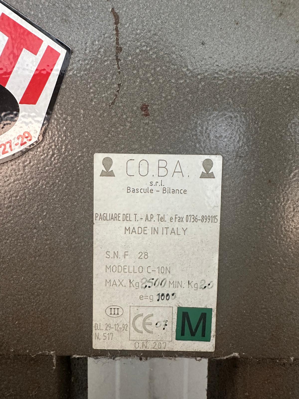 BASCULA METALLICA PORTATA KG 2500 MONTI in vendita - foto 2