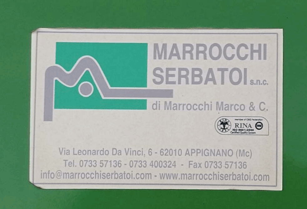 Serbatoio Marrocchi - modello S49 in vendita - foto 2